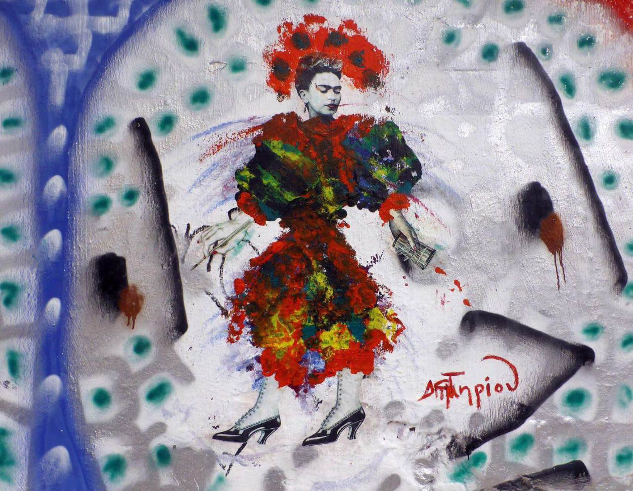 Anna Dimitriou, sc_szyman&mdash;Frida Of Leonidiou / untitled pasteup