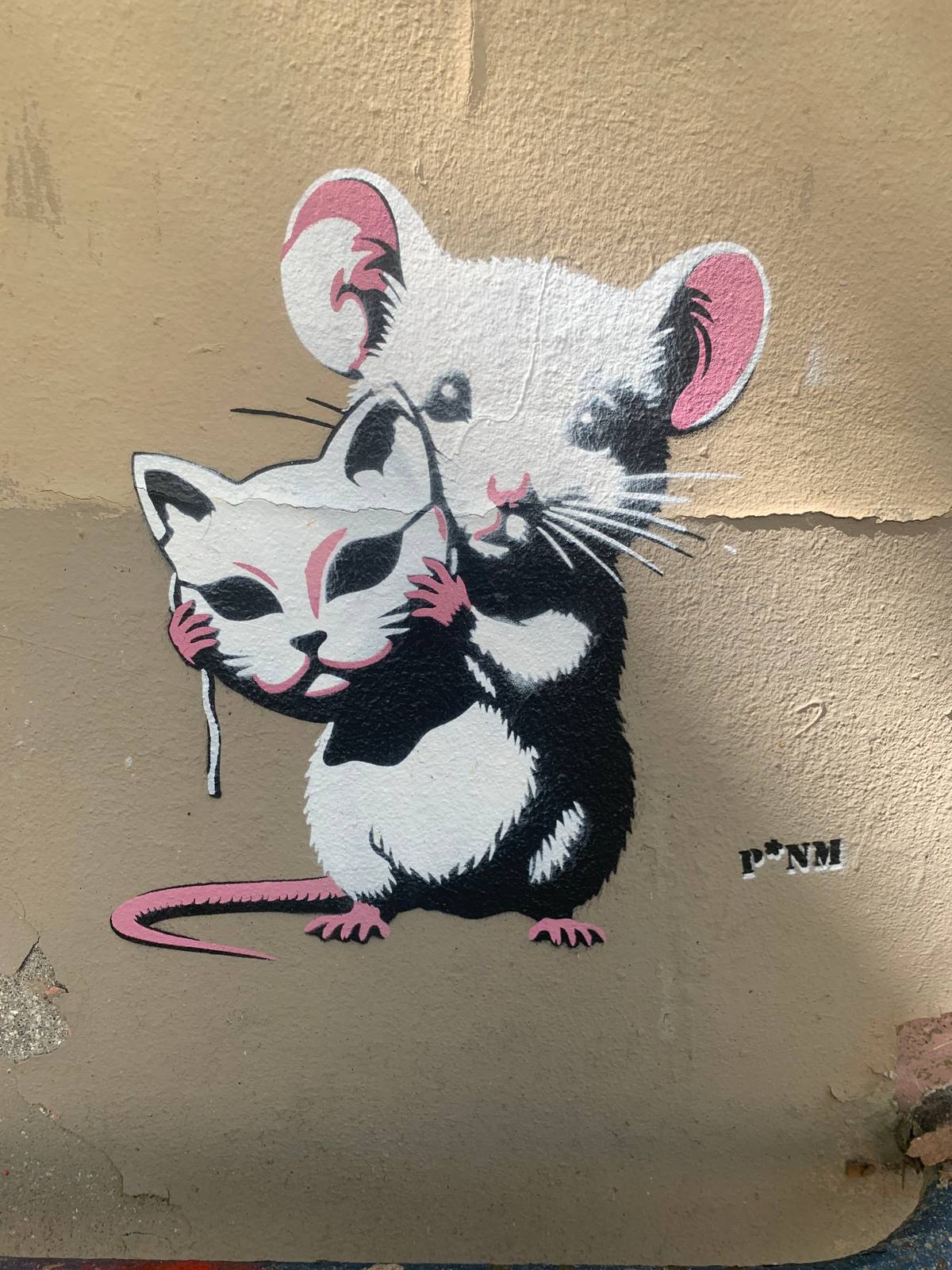 The Mouse Unmasked by p*nm - Street Art Cities