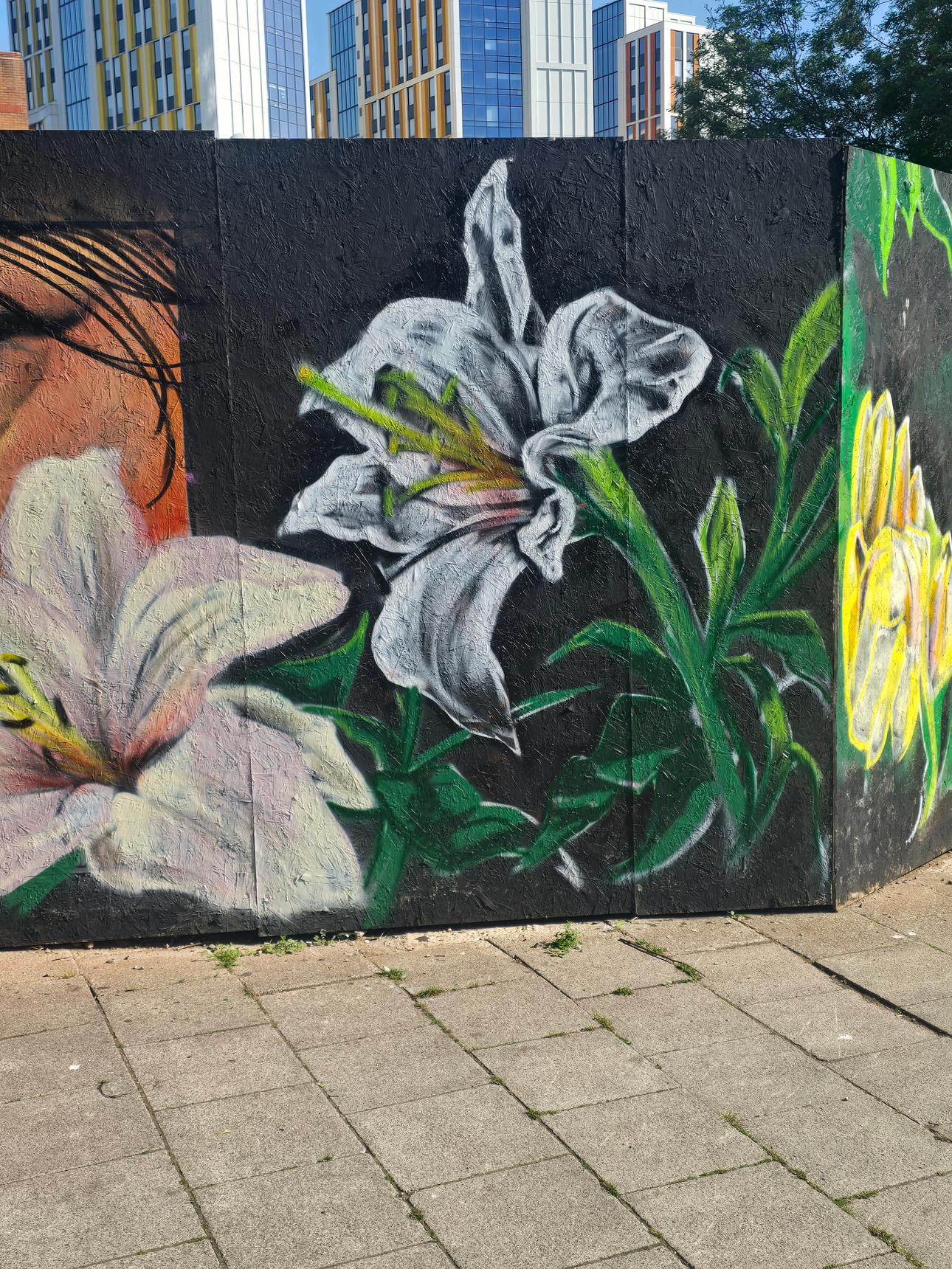dynamickart, SAOS—Two Irises and Flowers