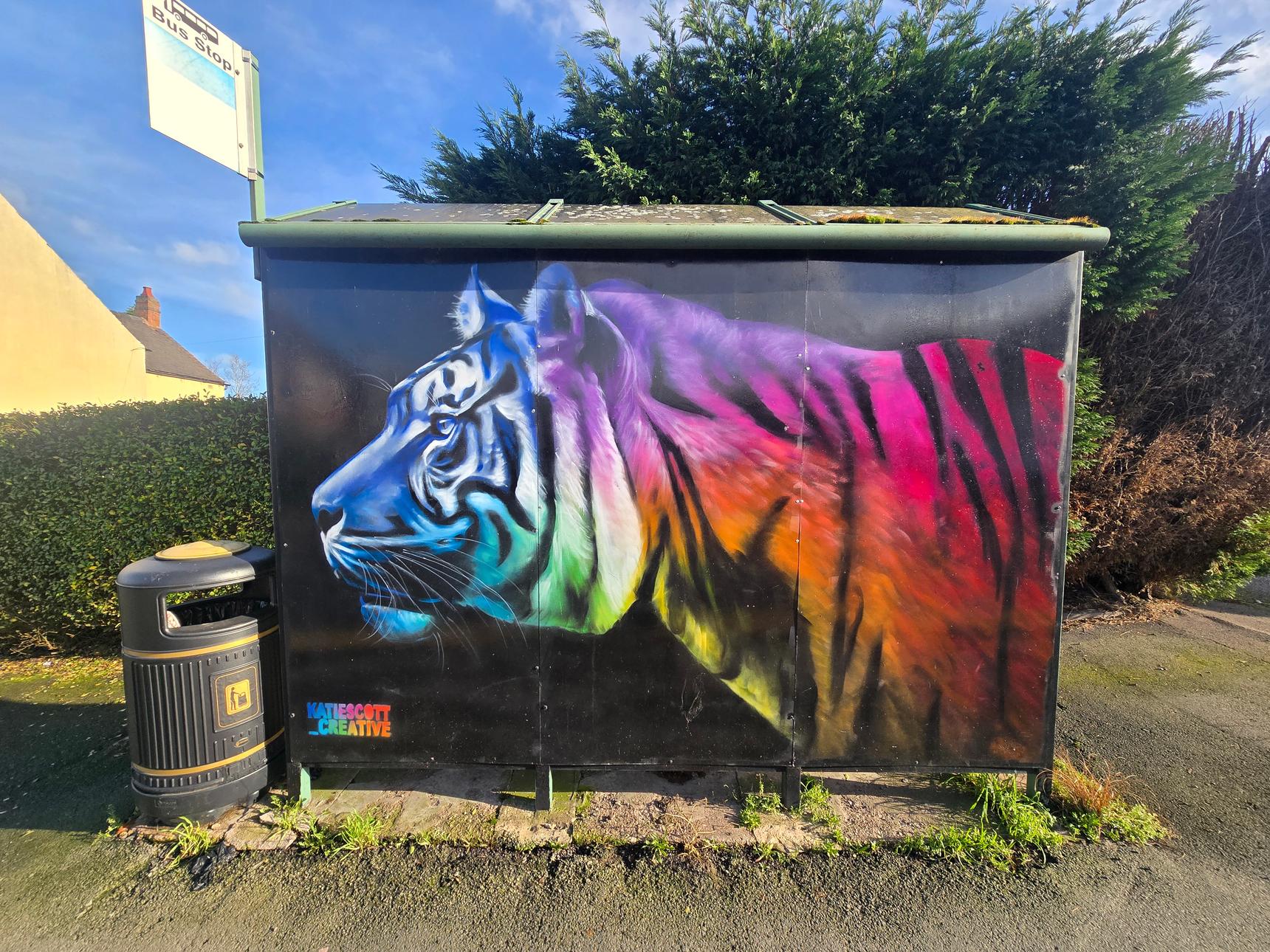 Katie Scott—Bus Shelter - Tamworth Pride