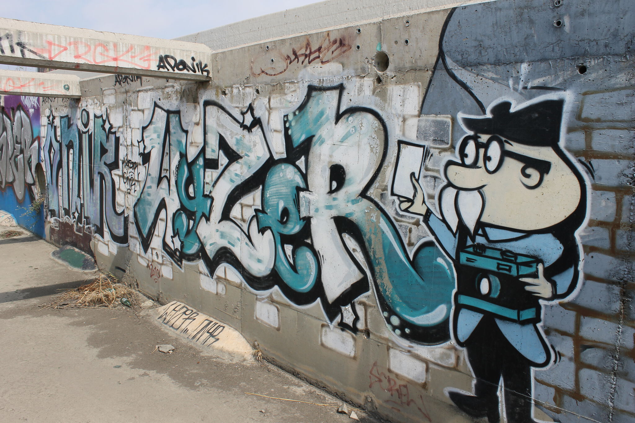 Maigre, Onir, Wyzer, Nezi&mdash;Personnages Graffiti zone