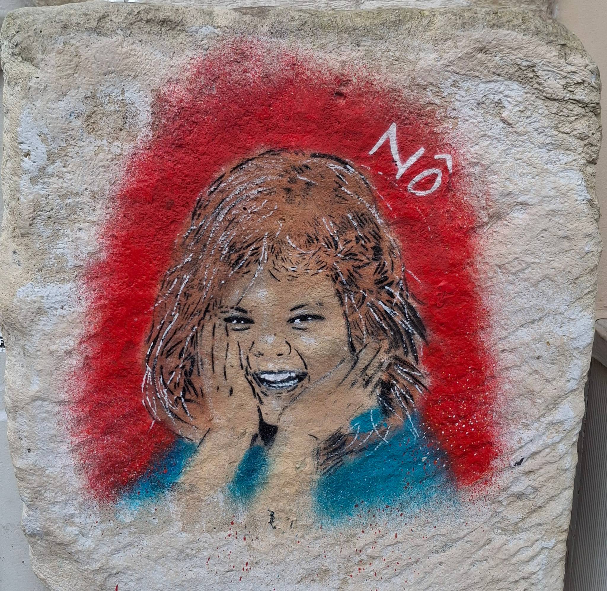 No Streetart&mdash;Portrait of a child