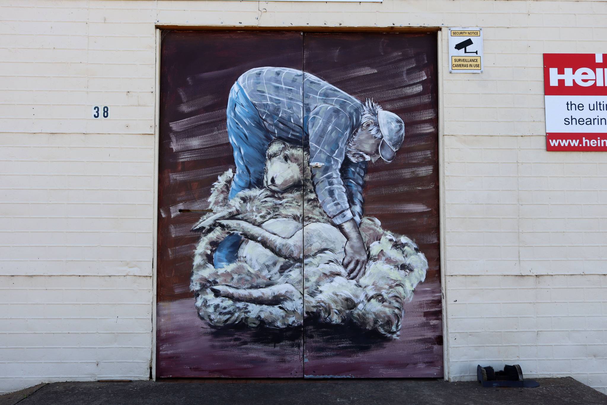 Simon White&mdash;Shearing Mural