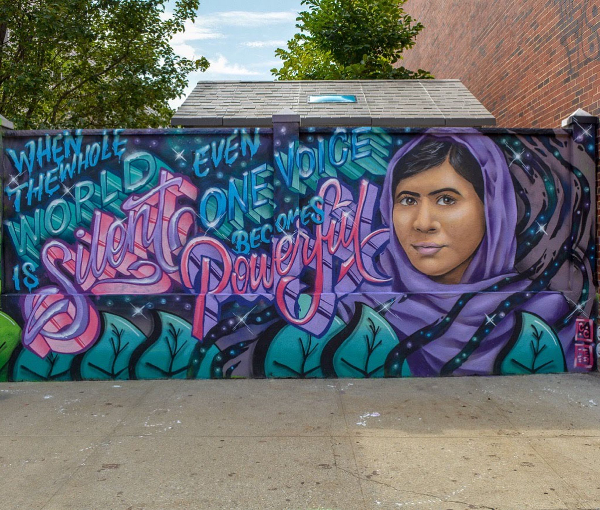 Resa Piece, Menace Two&mdash;Malala Mural 