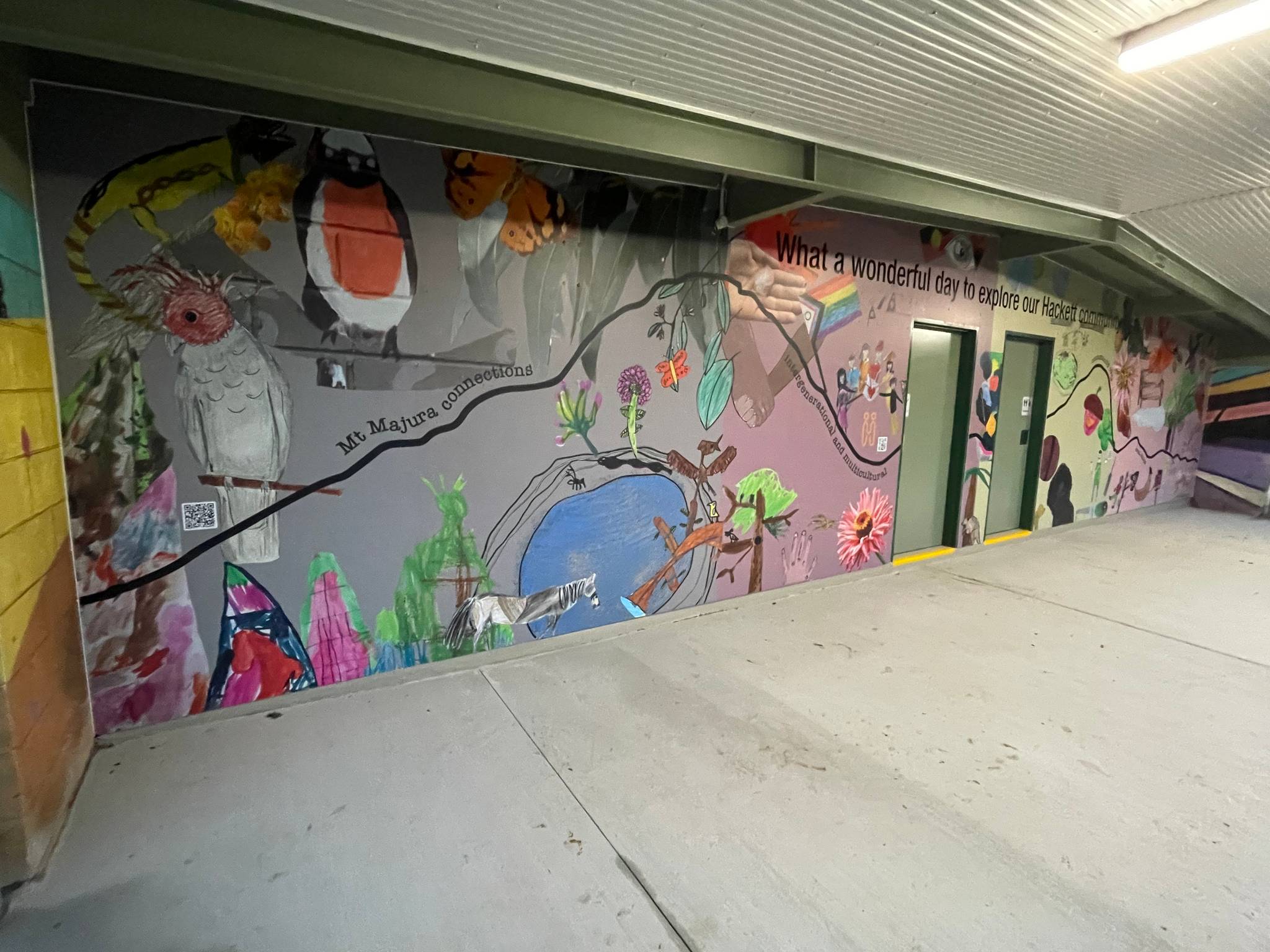 Blue Gum Community School, Hackett Community Association&mdash;Hackett Community Mural