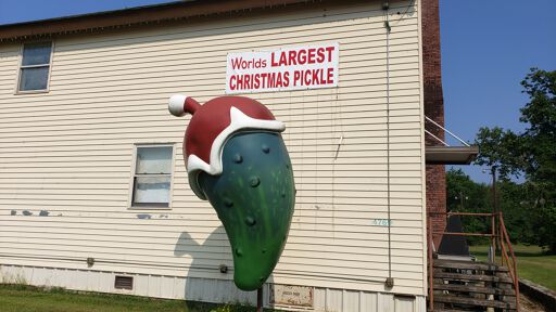 World's Largest Christmas Pickle