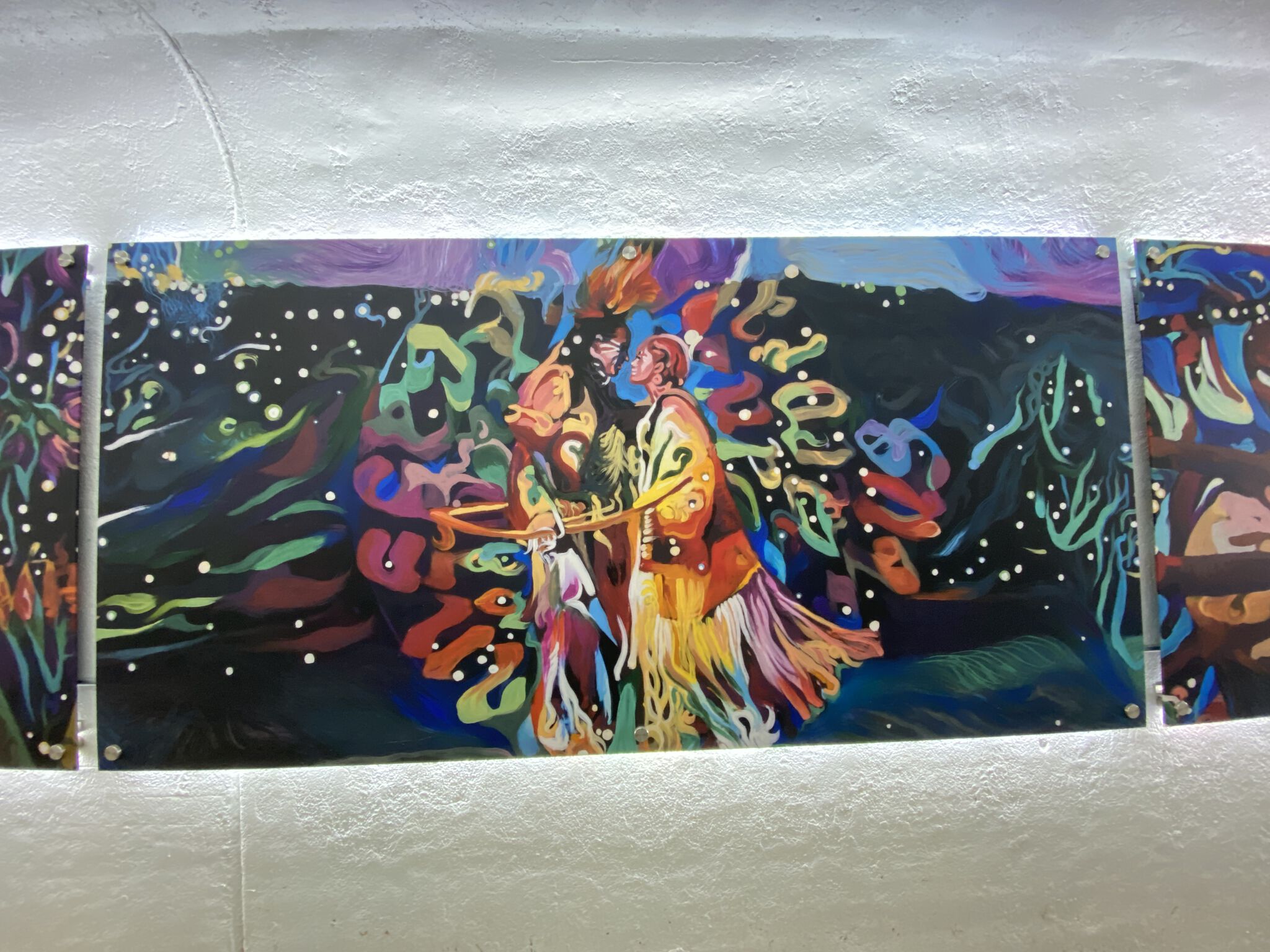 Bobby Magee Lopez&mdash;Mazinaadin Exhibition- A digital mural 