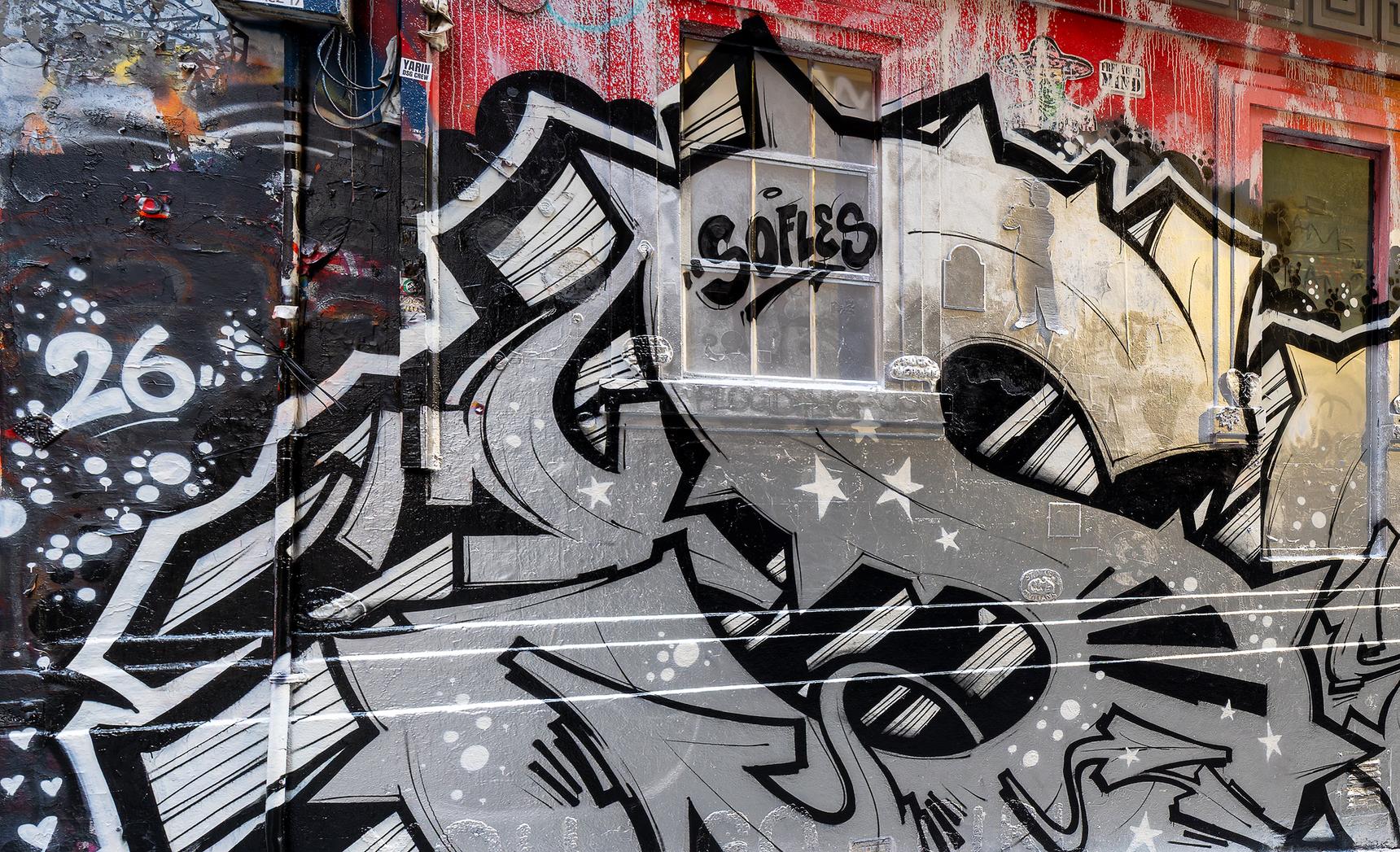 Sofles—Silver and Black