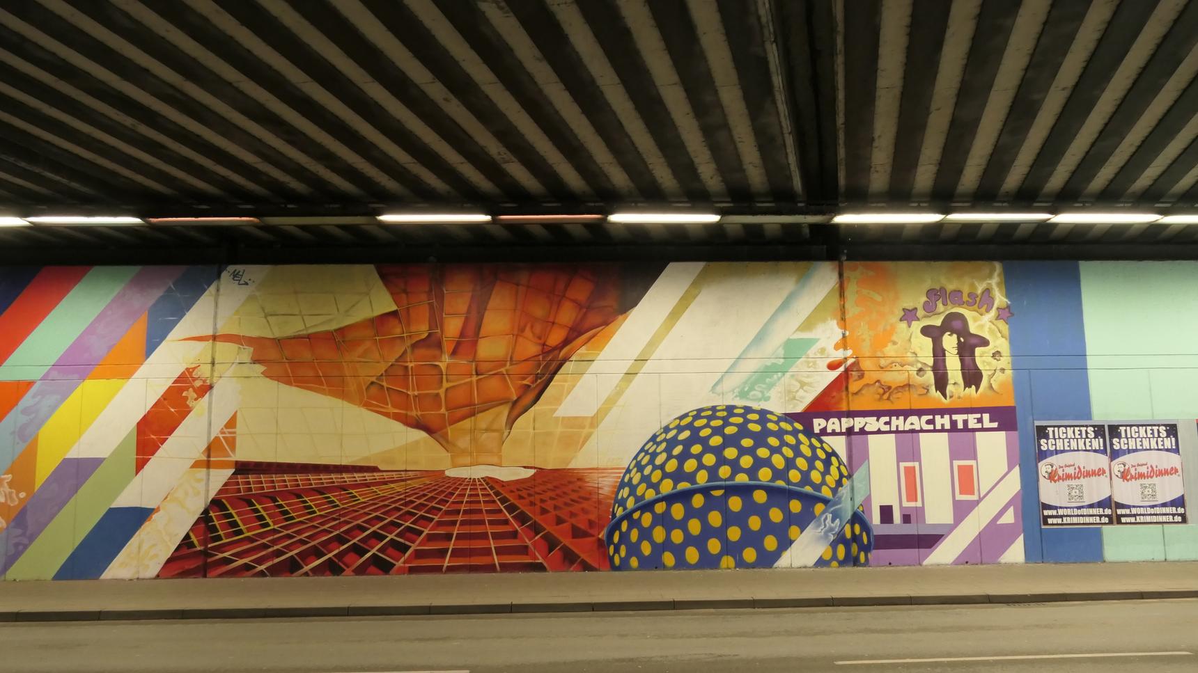 DAN , WIXONE, Mone, DRK Crew, SPONK, Beni Veltum, Alex Terboven, Levin Tomala, Knut Köhler, Chris Gollan—Kulturcollage Tunnel Wickingstraße