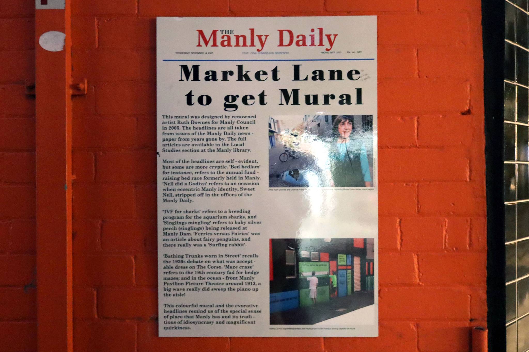 Ruth Downes&mdash;Market Lane Mural