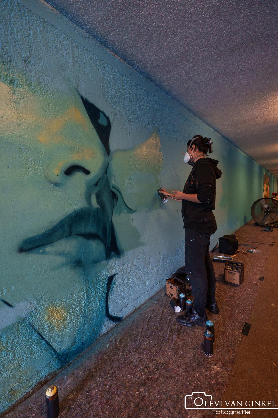 Zmaja, Marloes De Kiewit, Laxmi Manuela, Simian Switch, VAAF, Toscanabanana, Sokaris, Anouk Brand, Lucile Van Laecken, Rutger Termohlen, Sowet, Zark, Studio mutoni, Sasko, Kseniia Nel—Bospoorttunnel 'Wij eisen de nacht op'