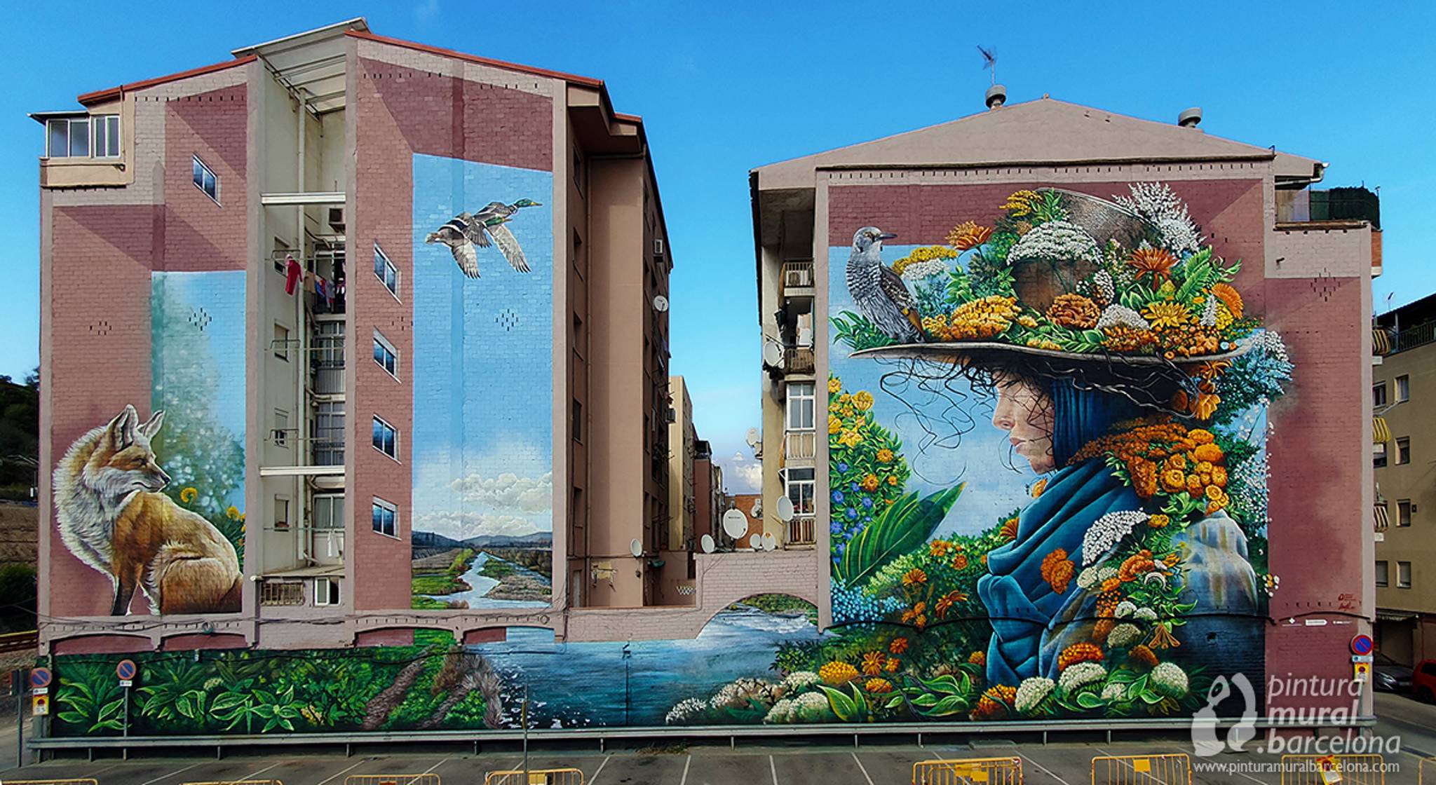 Pintura-mural-barcelona, Mateo Lara&mdash;MONTCADA I REIXACH