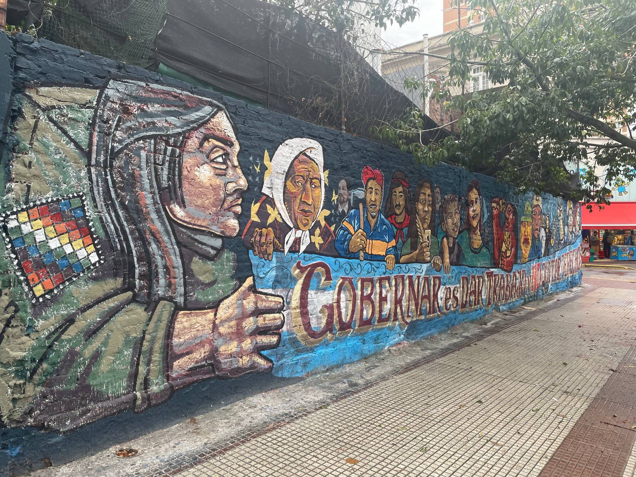 accion sudaka mural&mdash;Workers defense