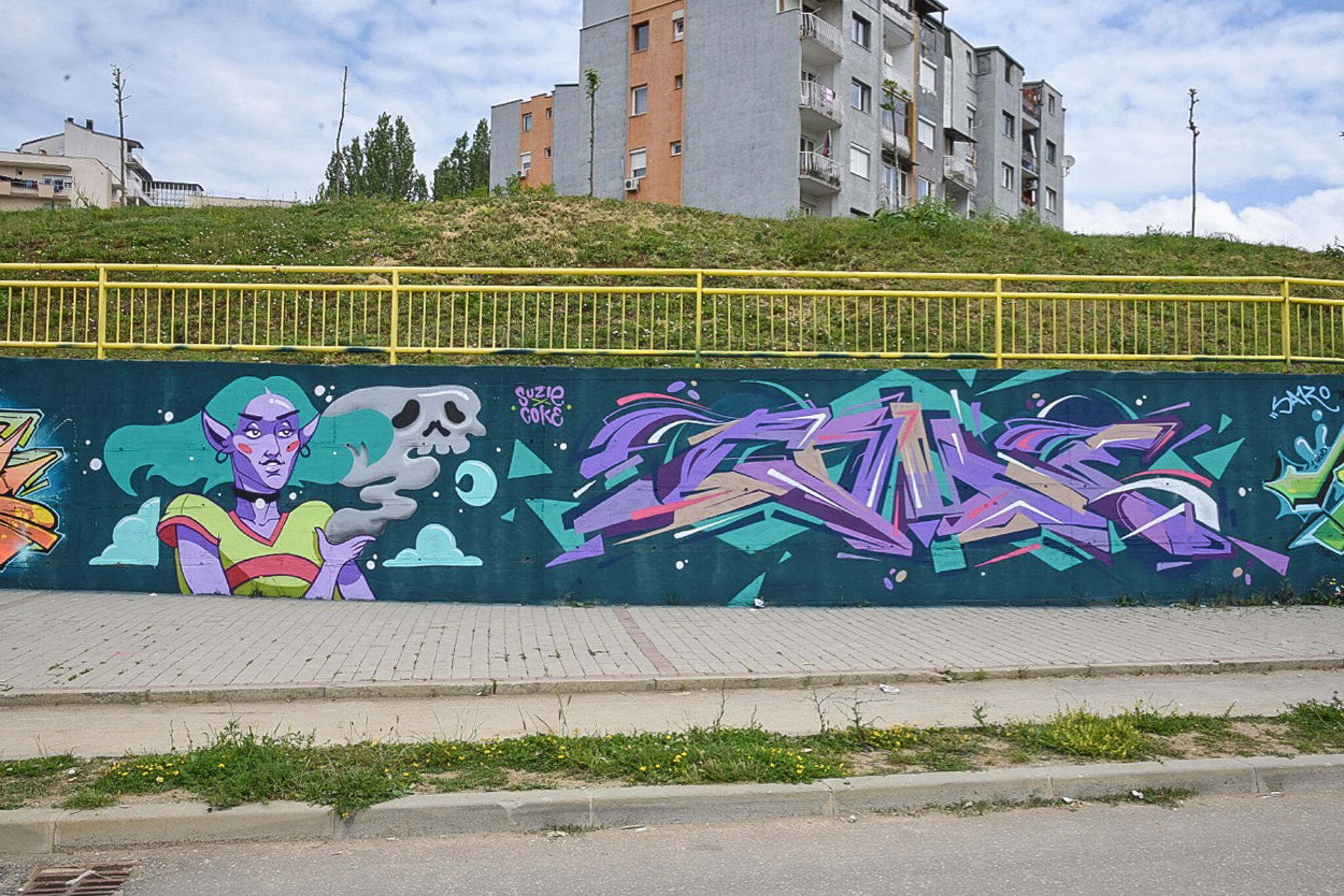 COKE, iamsuzie (Bakos Zsuzsi)&mdash;Graffiti_COKE abd SUZIE_FOR_MOS_Kosovo_2018