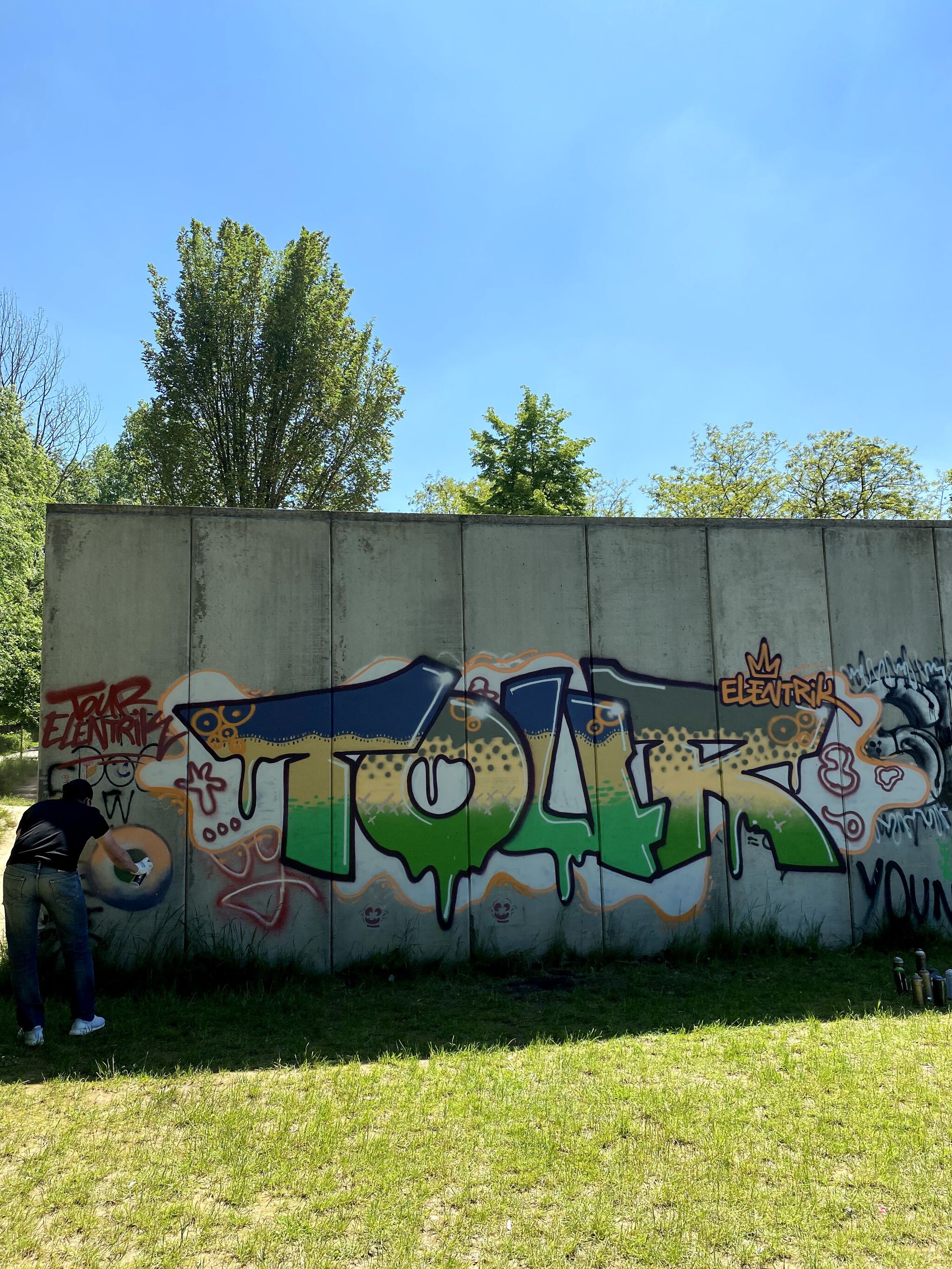 Unknown&mdash;Legale graffitimuur skatepark Overijse