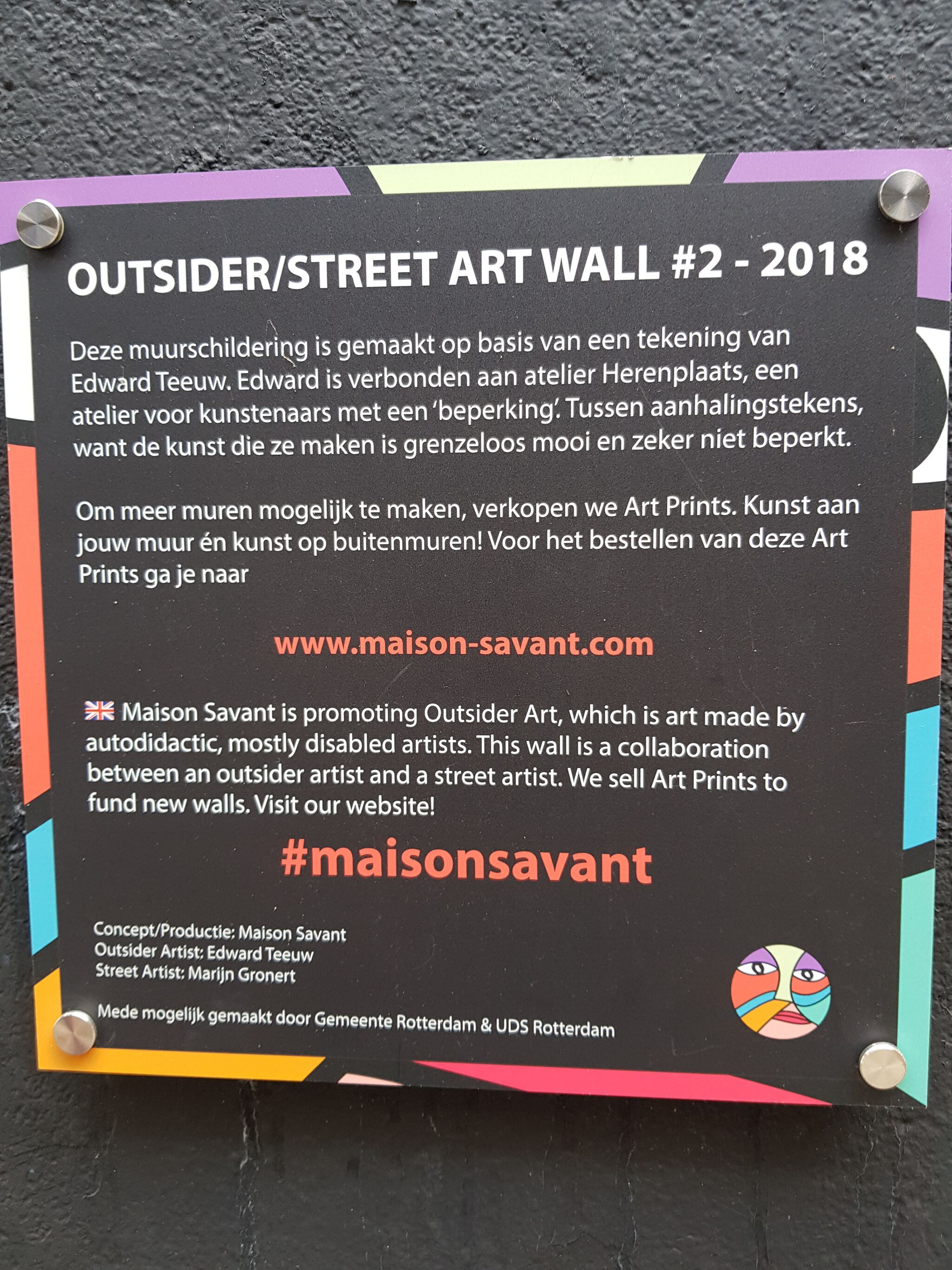 Edward Teeuw, Marijn Gronert&mdash;Outsider/street art wall part 2