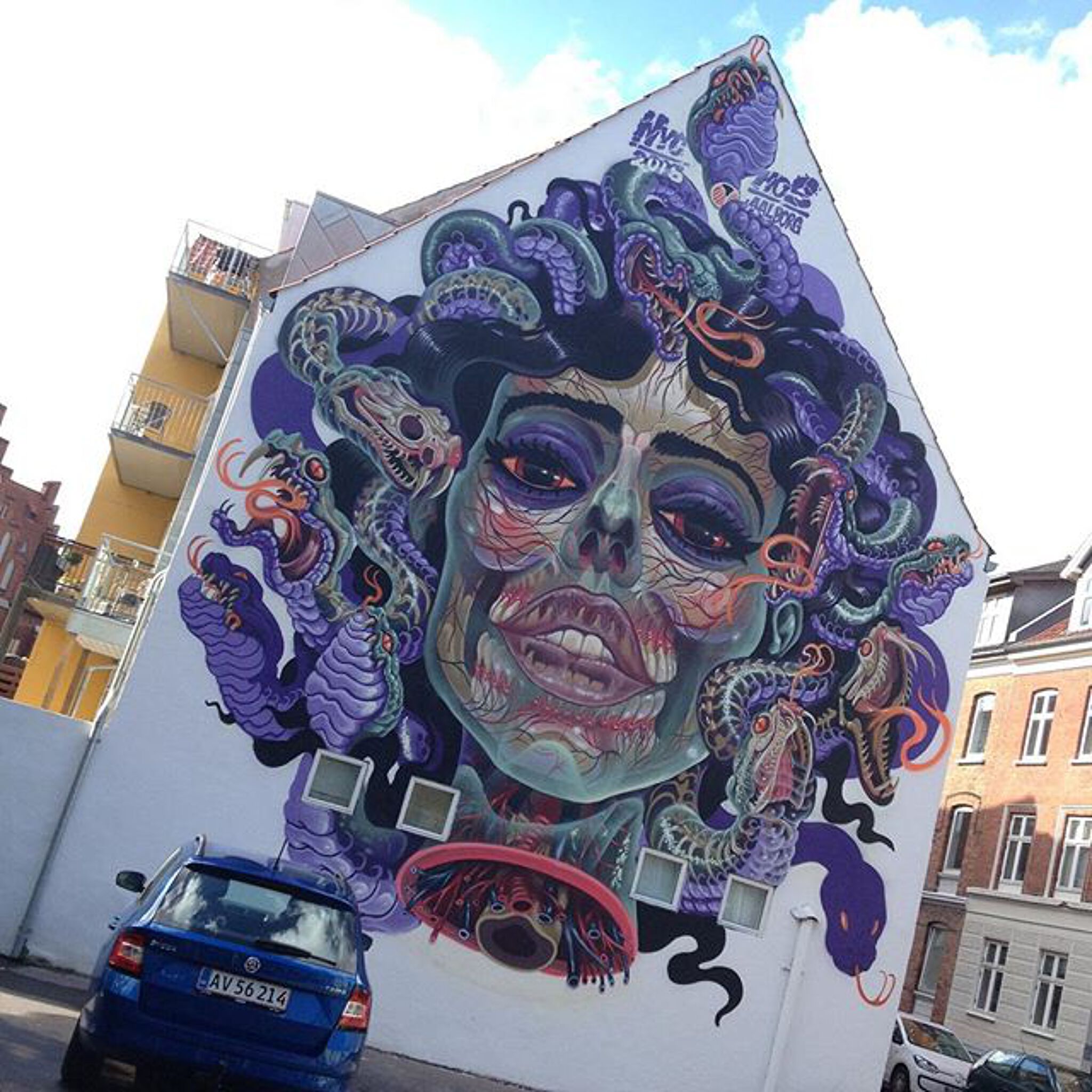 Nychos&mdash;Face on Wall / “Translucent Medusa / Head of the Serpent women”