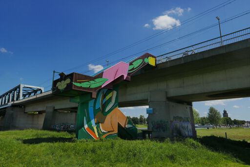 Spoorbrugtrap Natuurpark Deventer IJsseloevers