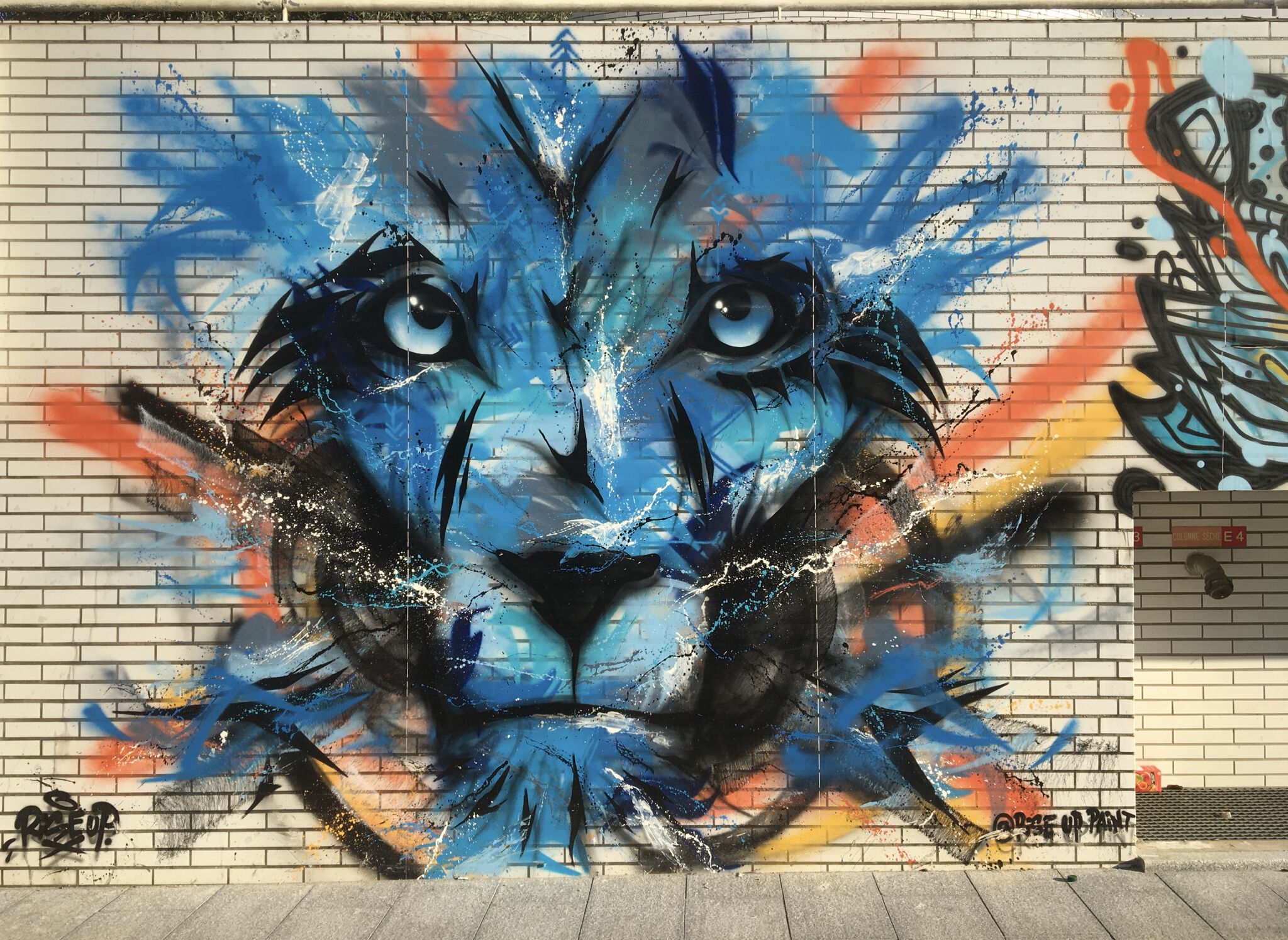 Rise Up&mdash;A blue lion in an hospital