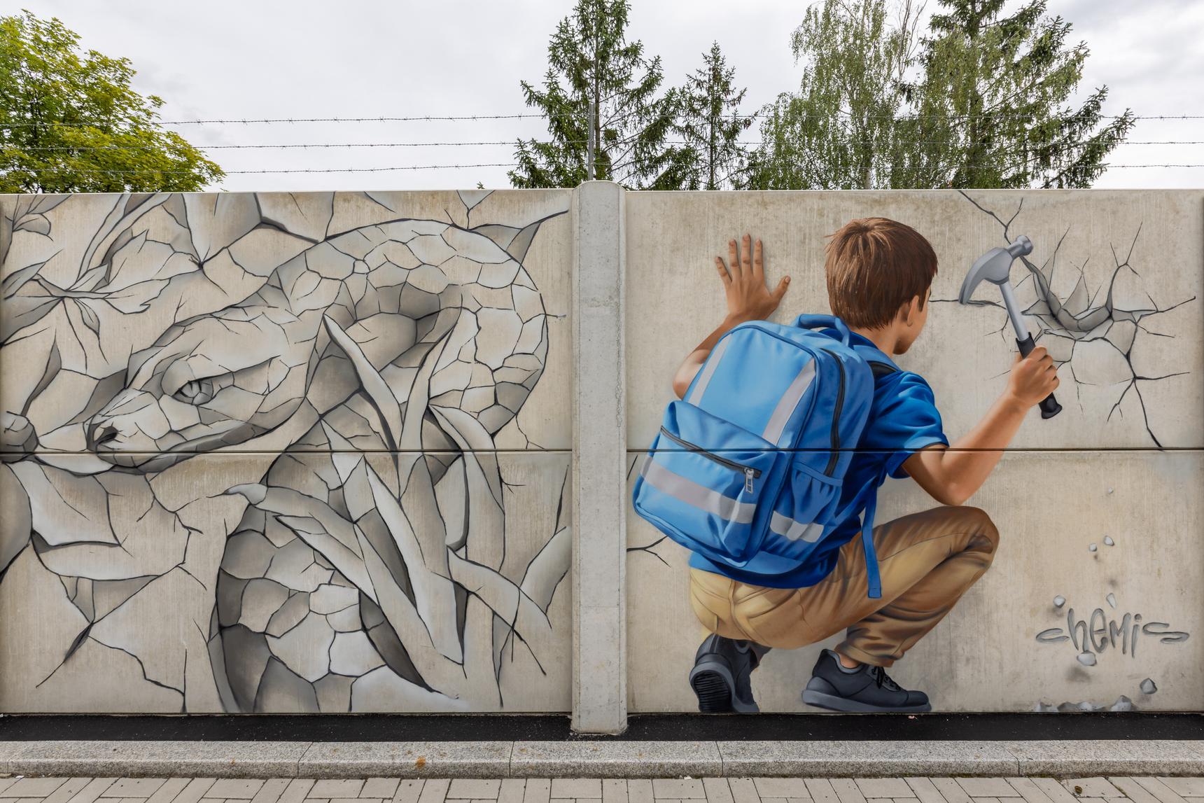 —Mural Ruzyně – Krása města v pohybu (City Beauty in Motion)