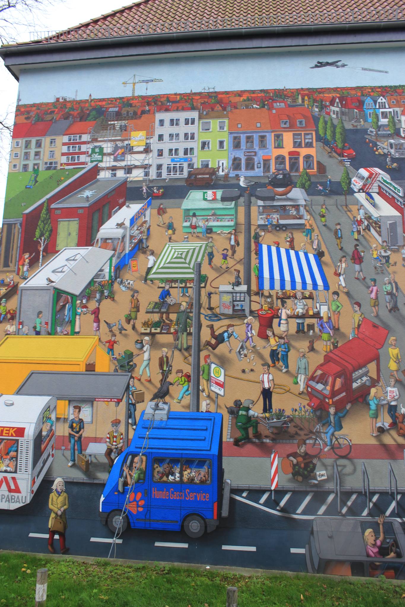 C-Airbrush&mdash;Findorffmarkt Wimmelbild