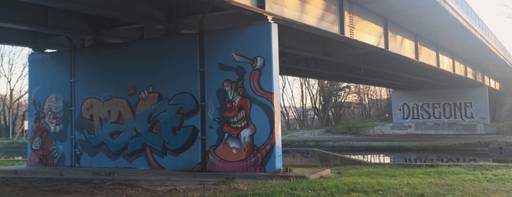 Graffitibrug Sint-Huibrechts-Lille