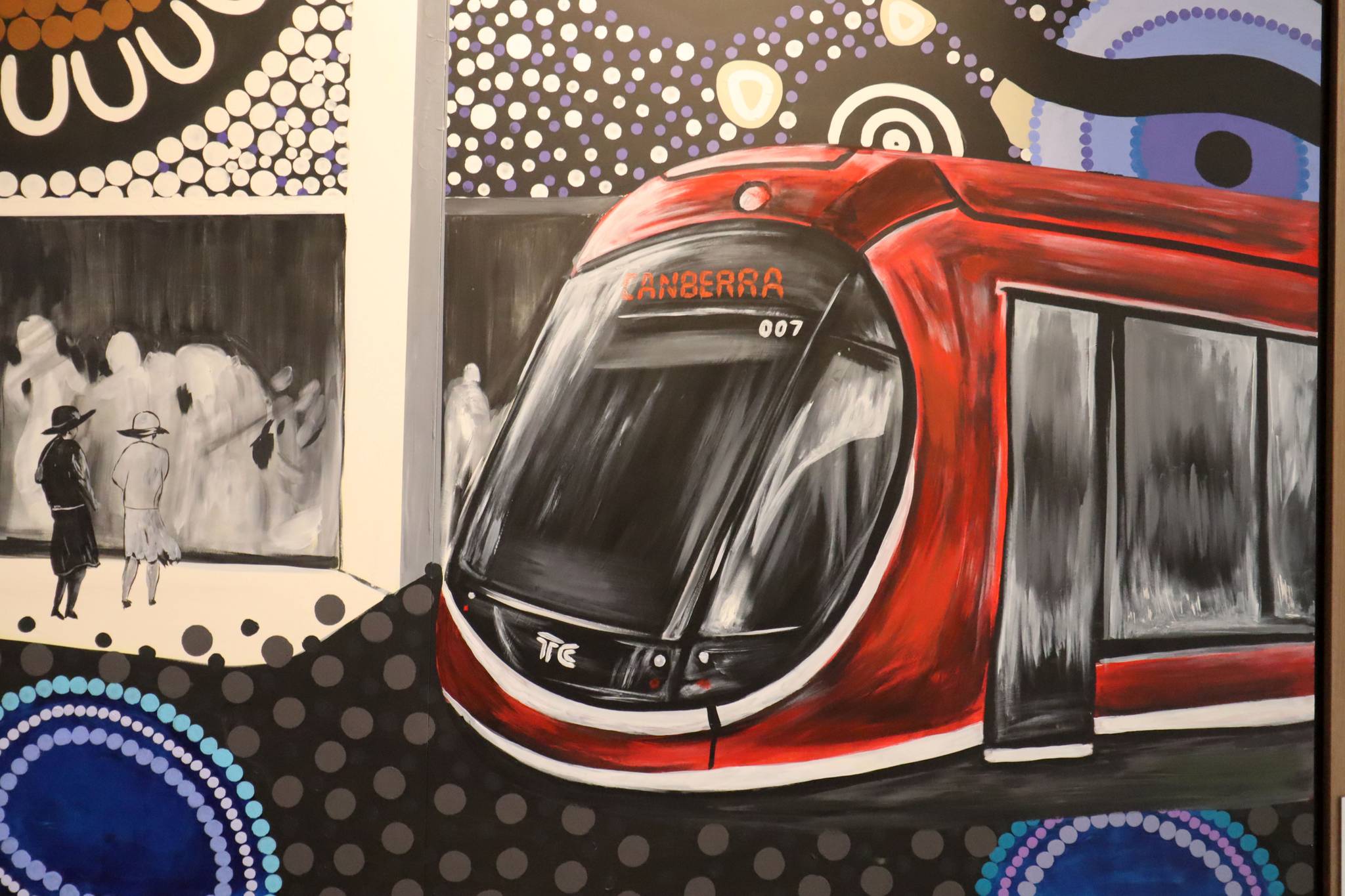 Leah Brideson, GraffikPaint&mdash;Canberra Centre Mural