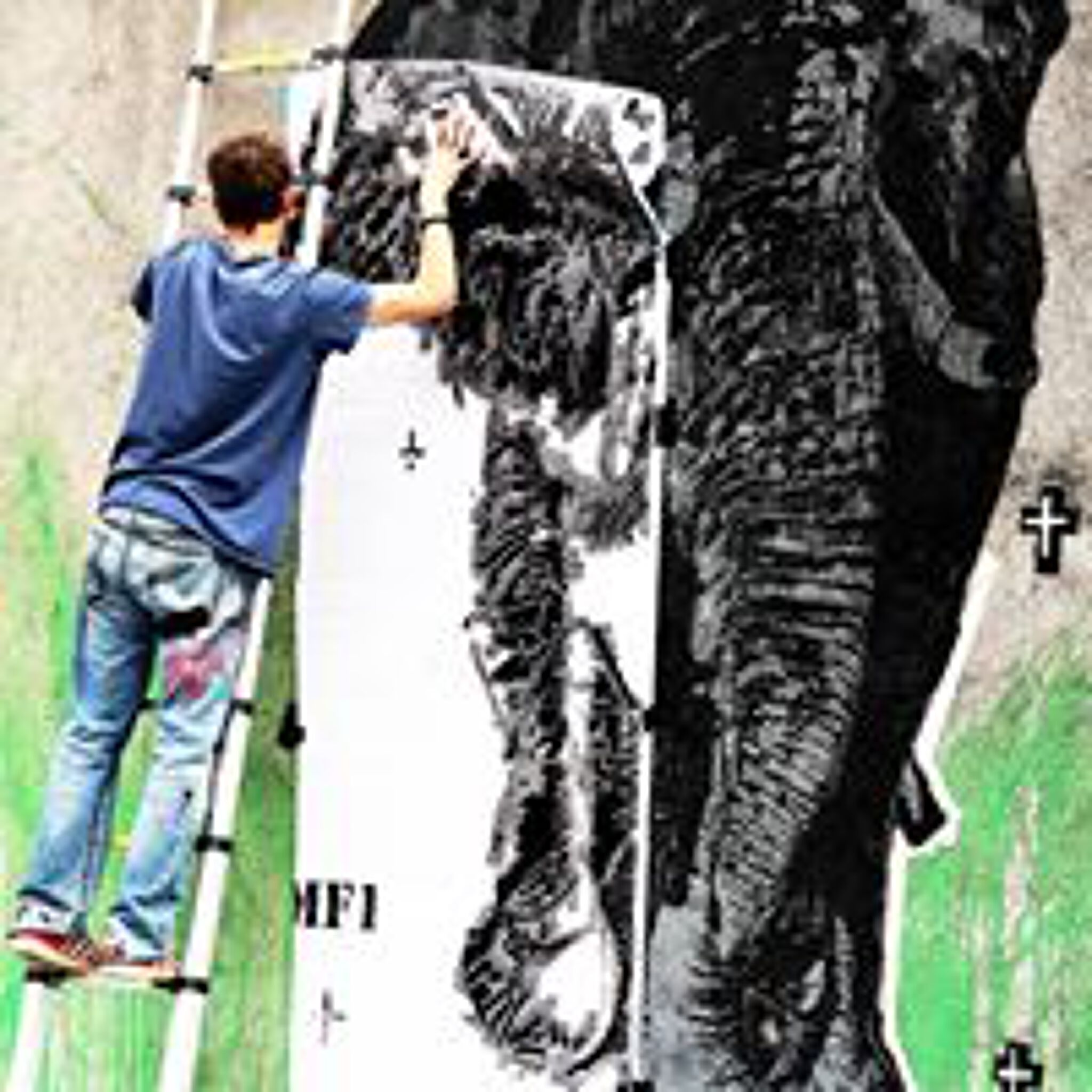 Art'Murs, PolarBear Stencils&mdash;Don't make us history