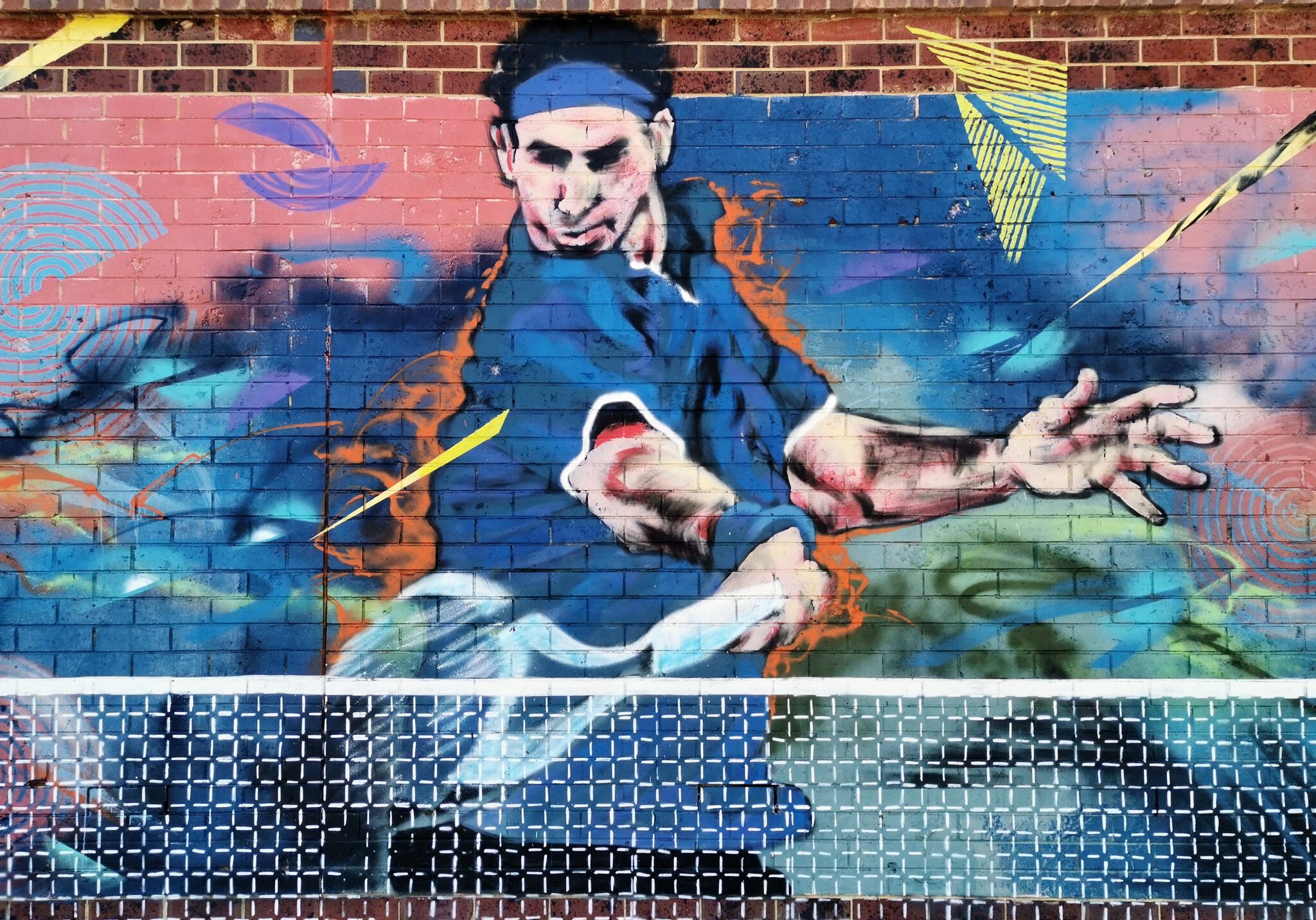 Stylized Impact, Byrd, Kazzie&mdash;Gowrie Oval Sports Mural