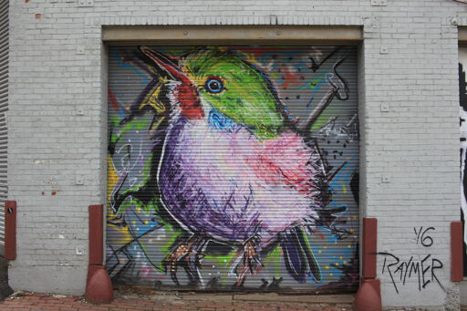 Garage Bird Mural