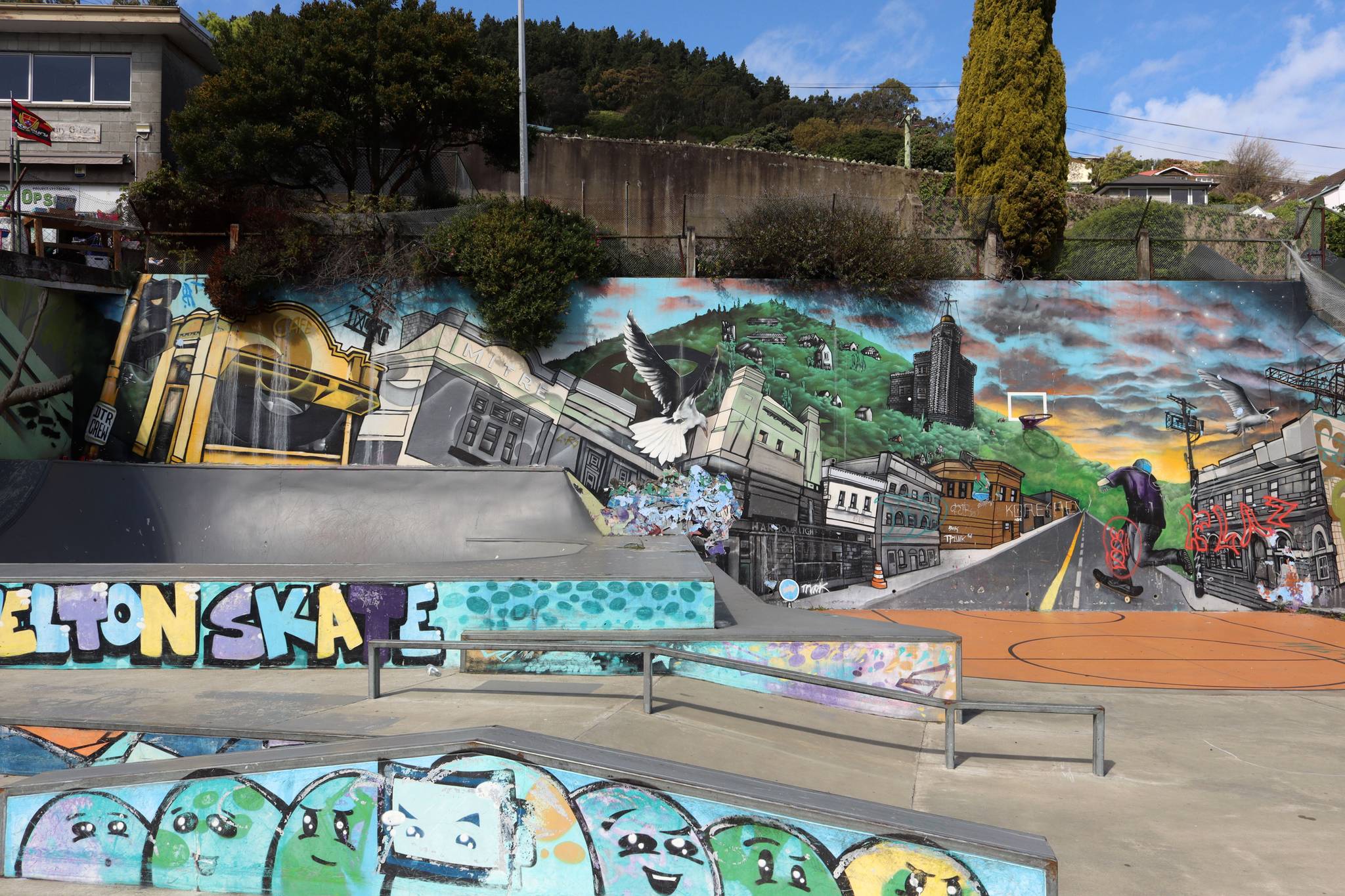 Dcypher, Wongi 'Freak' Wilson, Ikarus, Jacob Yikes&mdash;Lyttelton Skate Park