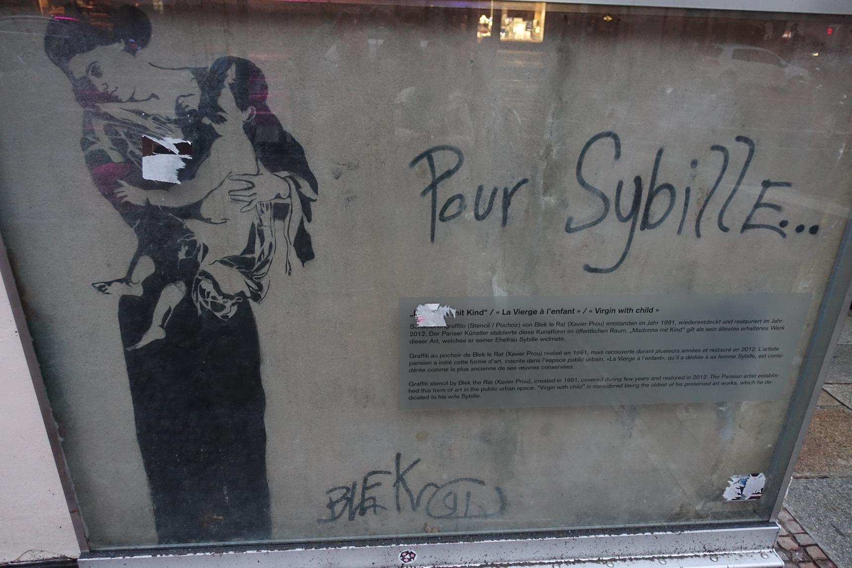 Blek Le Rat—Madonna with Child - Pour Sybille