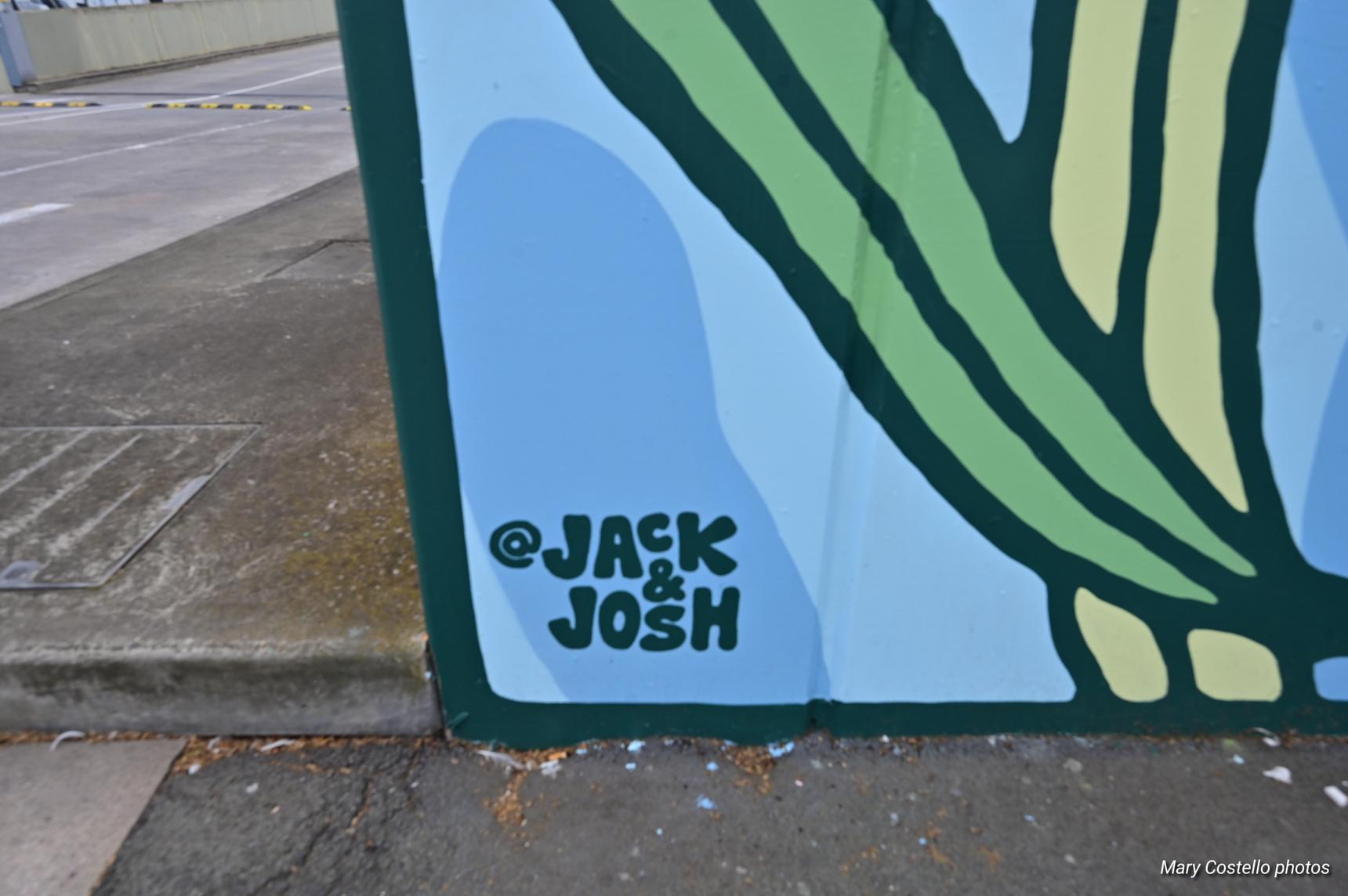 Jack and Josh—Frankston's 60th anniversary mural