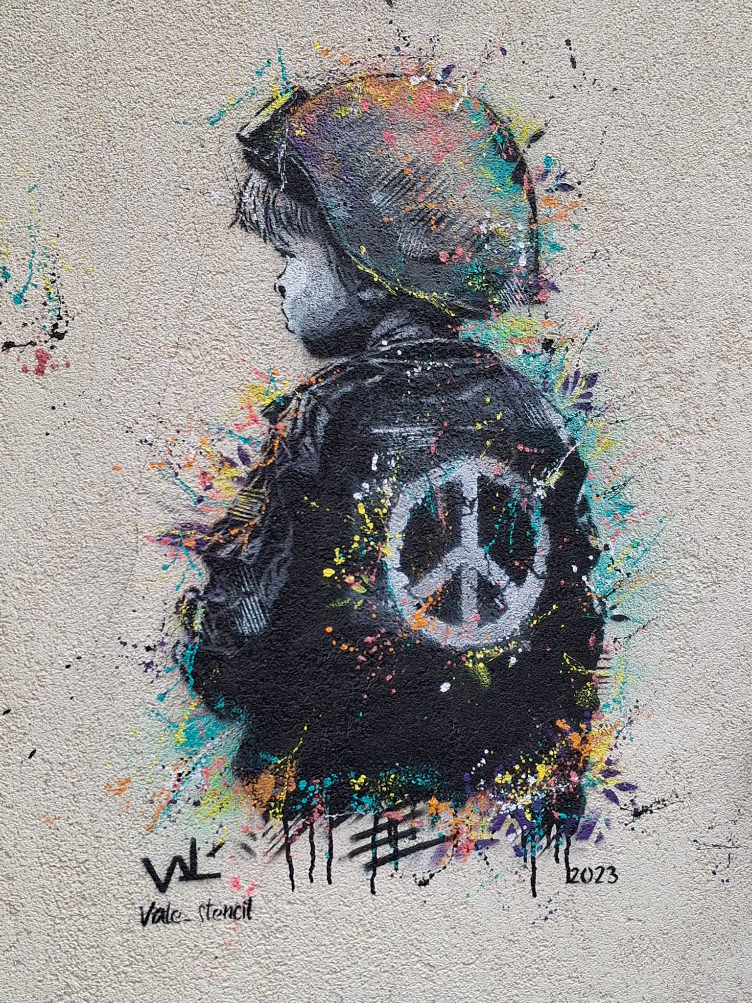 Vale_Stencil&mdash;Little peace soldier