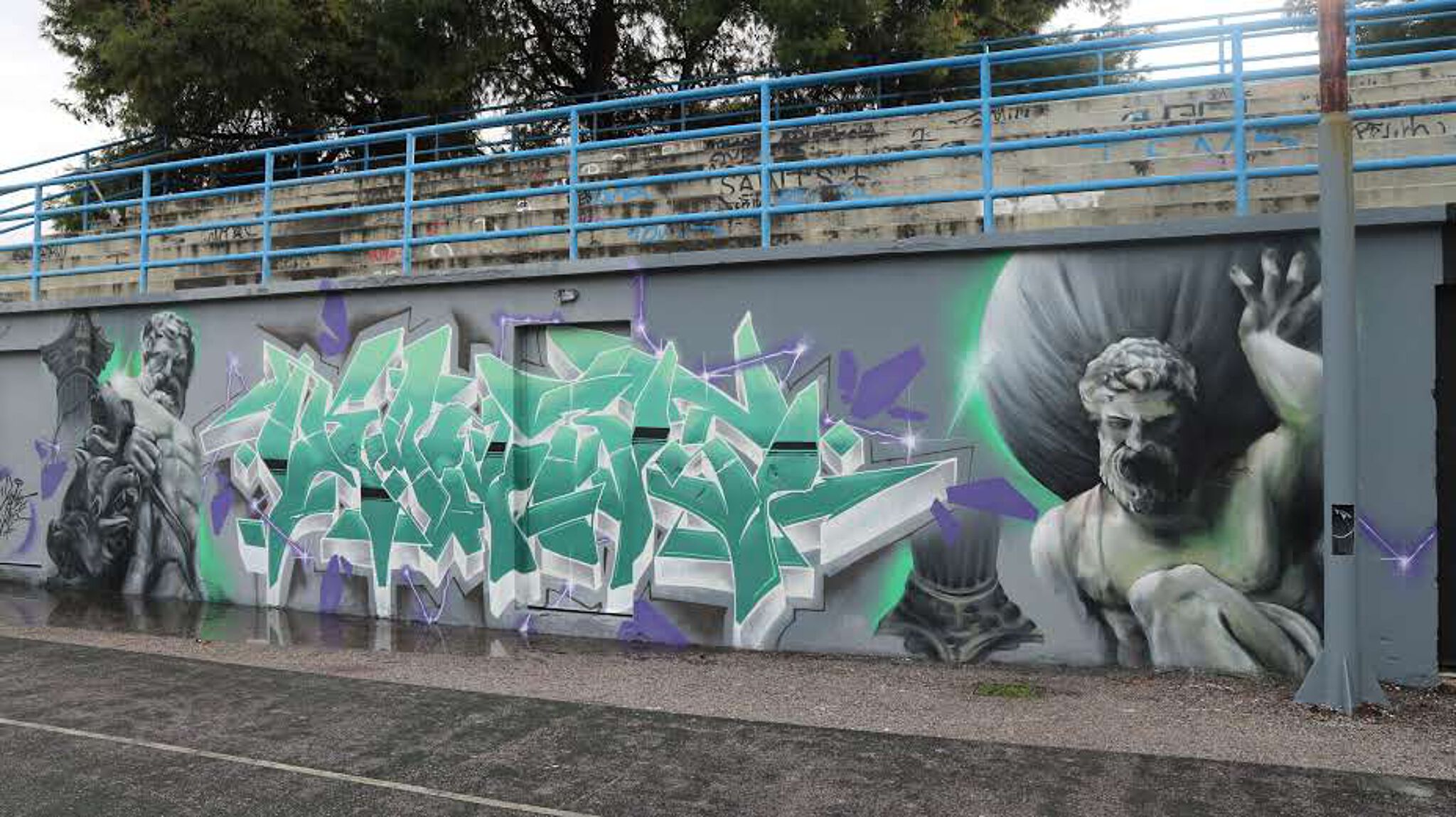 Loni85, Platonas, Komet1&mdash;Basketball Court - Multiple Artworks