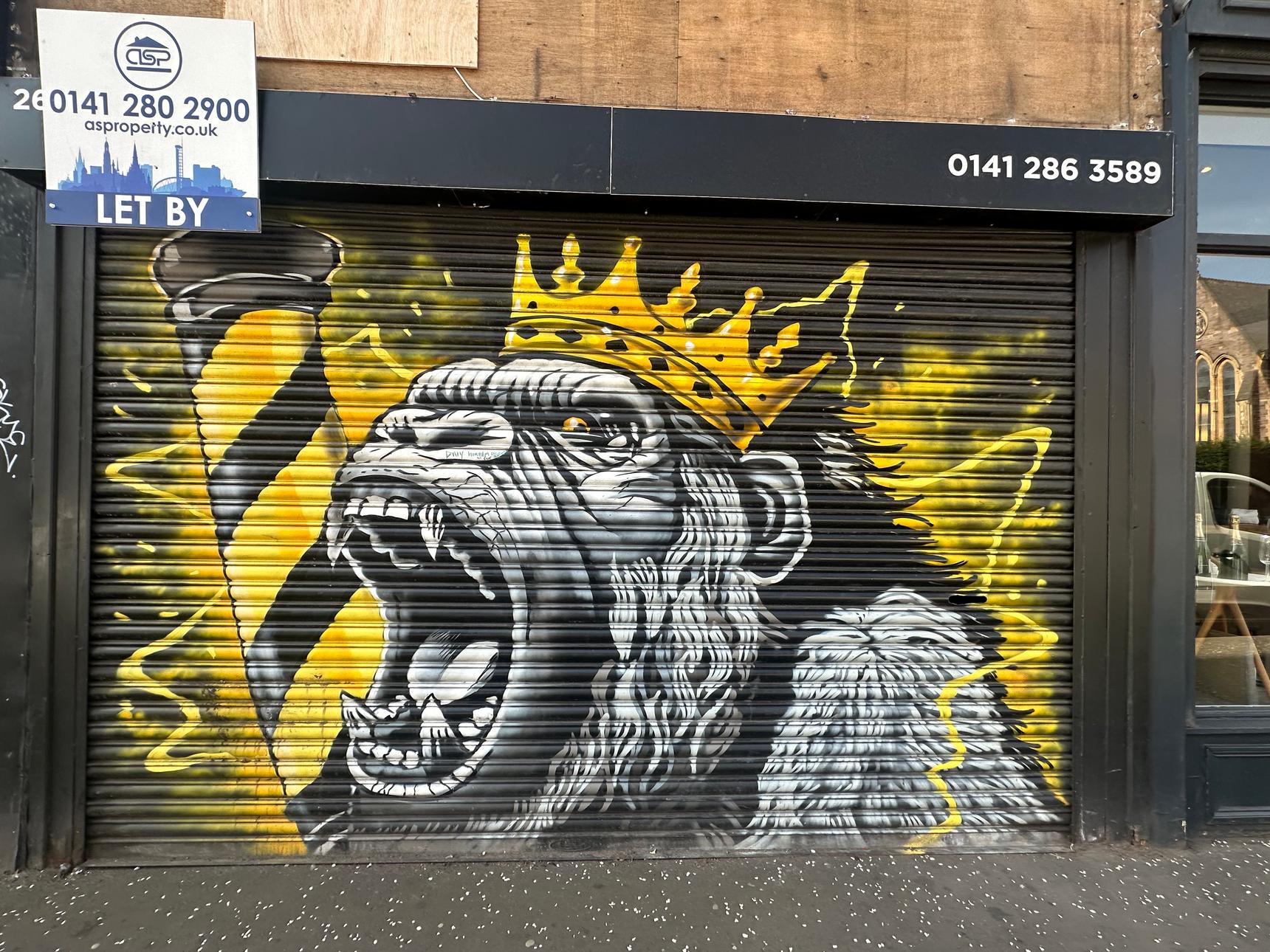 Scottish Graffiti Murals—King Gorilla