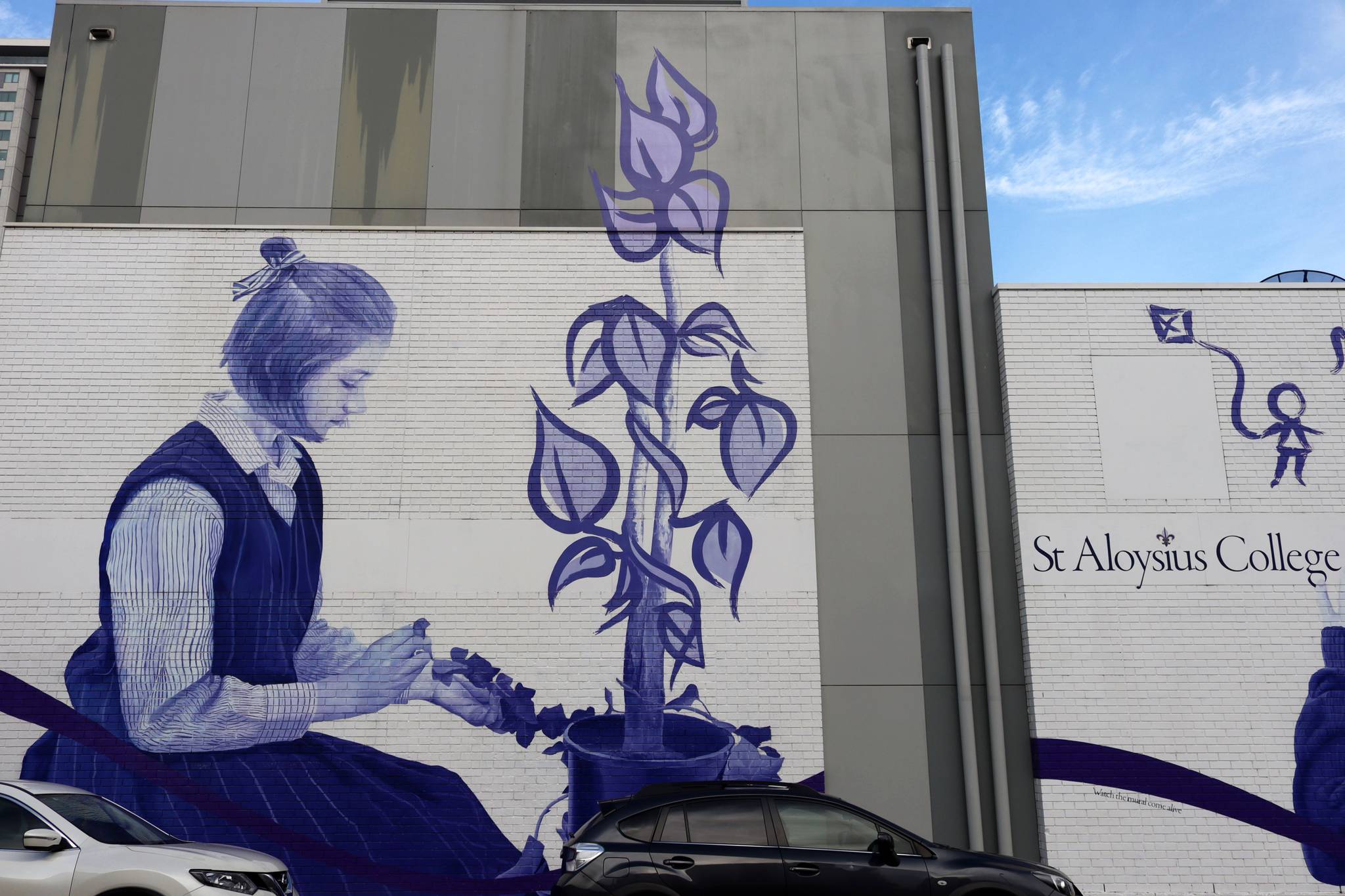 St Aloysius College, David Riggs, Deanne Riggs&mdash;St Aloysius College Mural