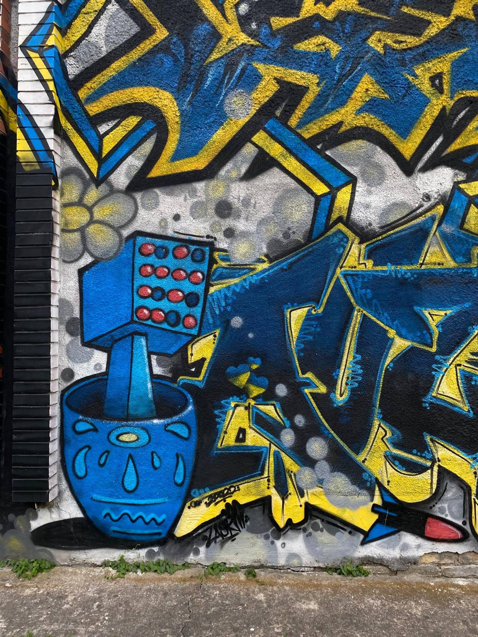 Dainis Rudens&mdash;Graffiti wall dedicated to Ukraine