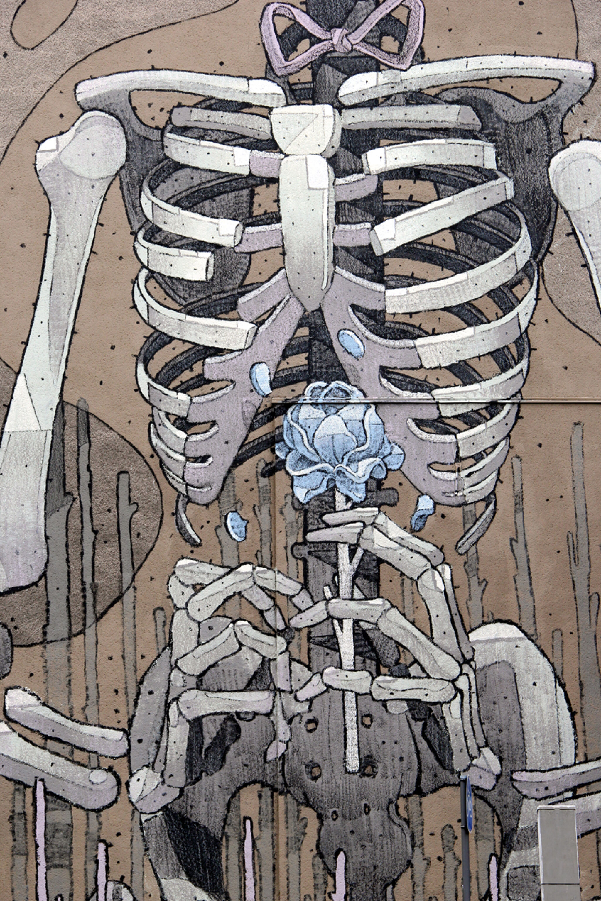 Anime Manga Skull Profile Young Woman Skeleton · Creative Fabrica