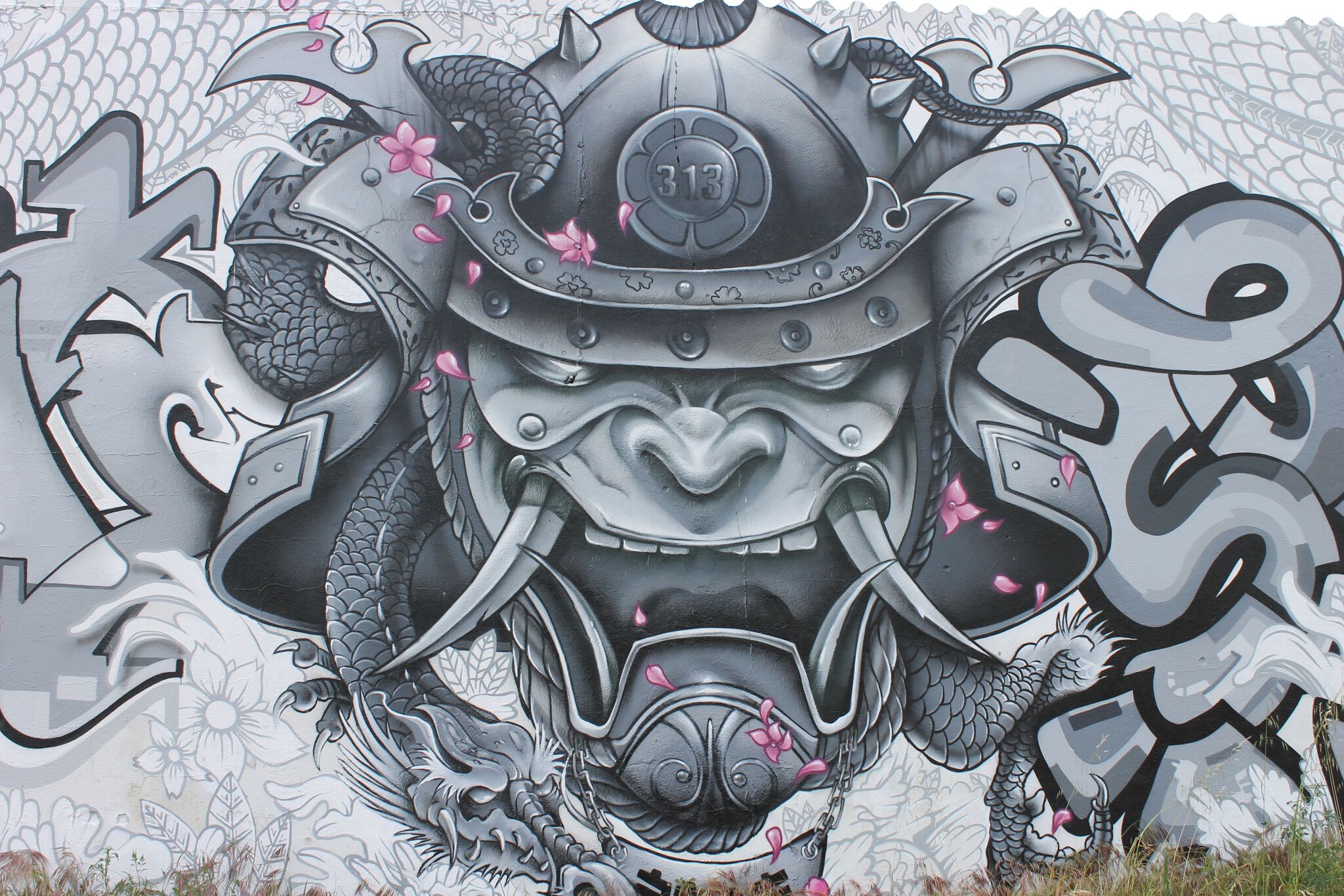 Snake, Big Daddy Moun, Soone&mdash;Street Bushido Wall