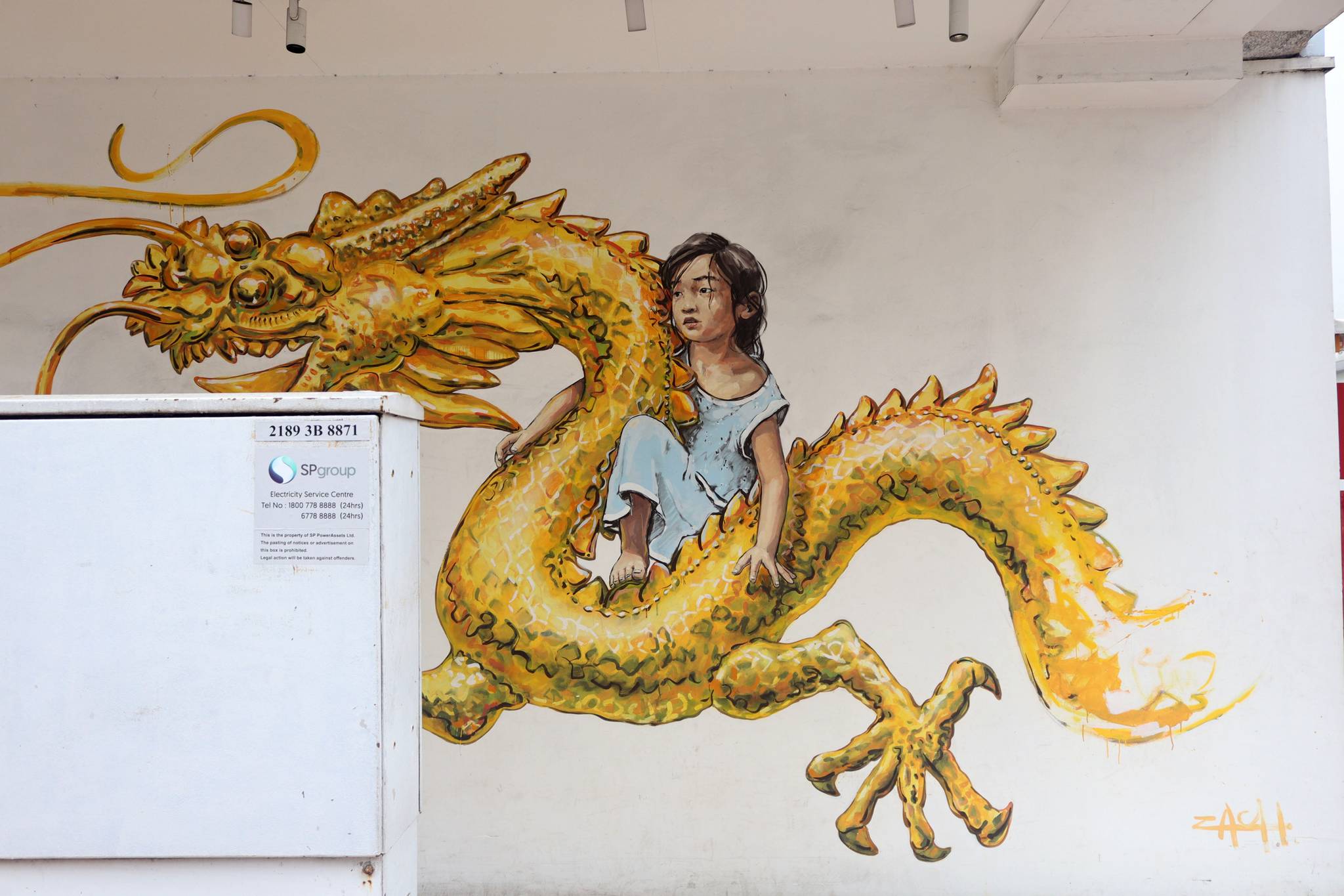 Ernest Zacharevic&mdash;Golden Dragon