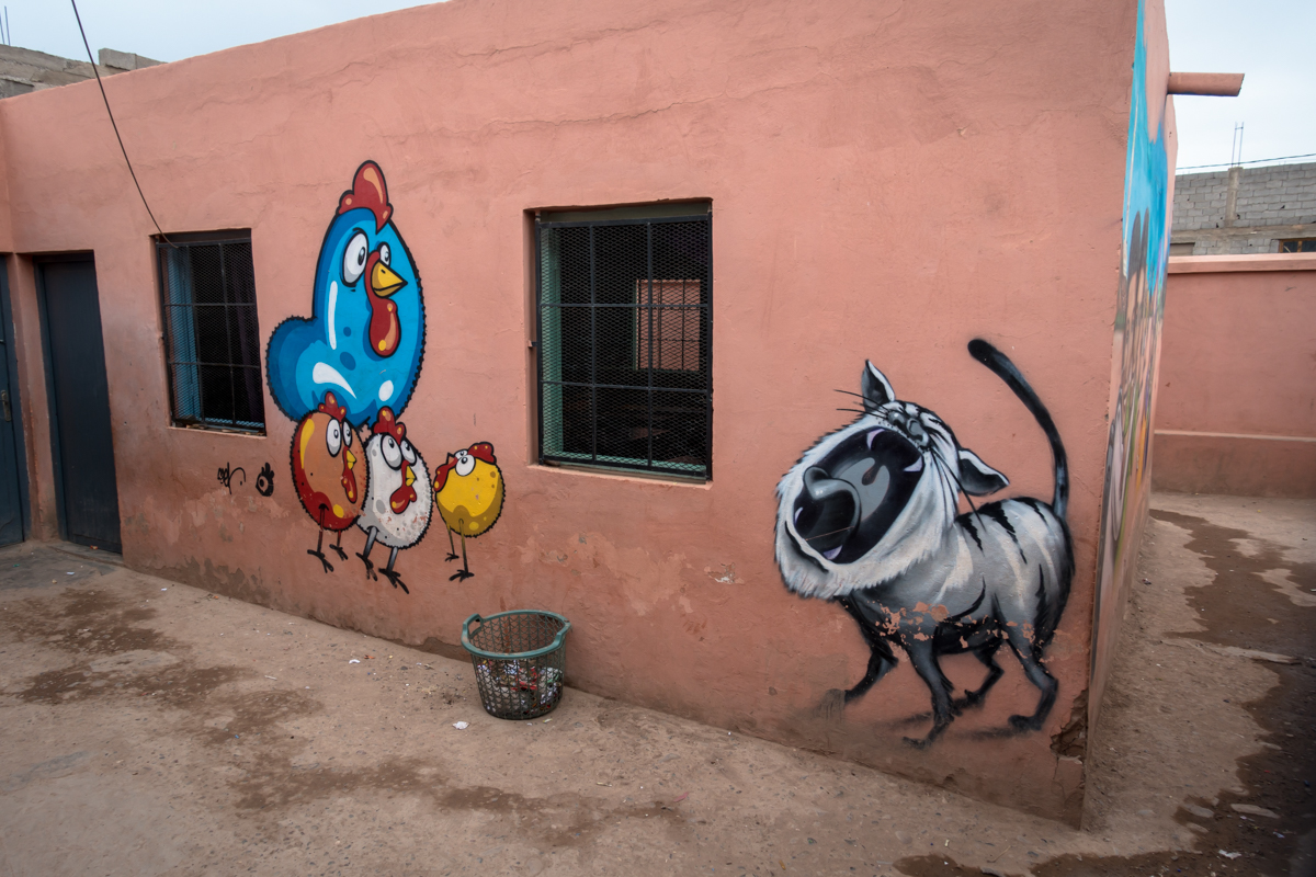 Tats Cru, Ceet&mdash;graffiti at oulad bouzid school, marrakesh