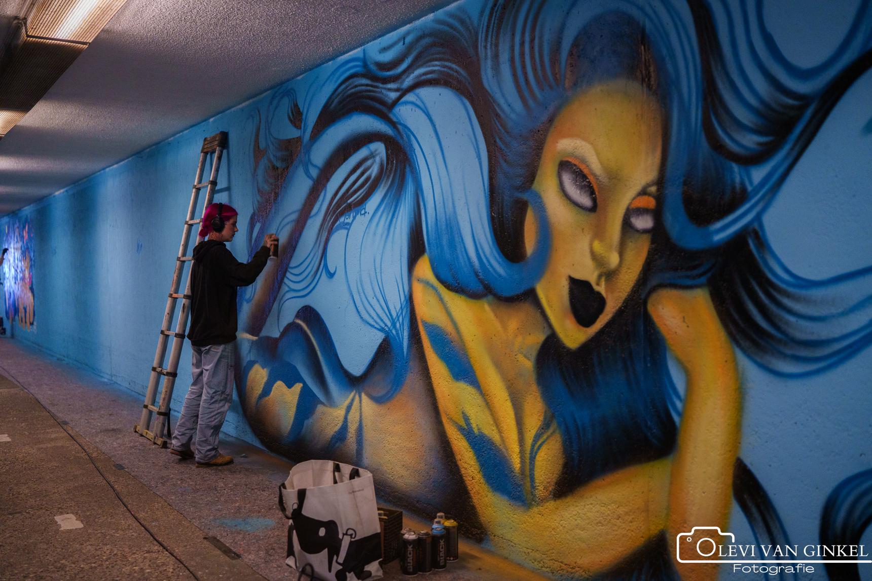 Zmaja, Marloes De Kiewit, Laxmi Manuela, Simian Switch, VAAF, Toscanabanana, Sokaris, Anouk Brand, Lucile Van Laecken, Rutger Termohlen, Sowet, Zark, Studio mutoni, Sasko, Kseniia Nel—Bospoorttunnel 'Wij eisen de nacht op'