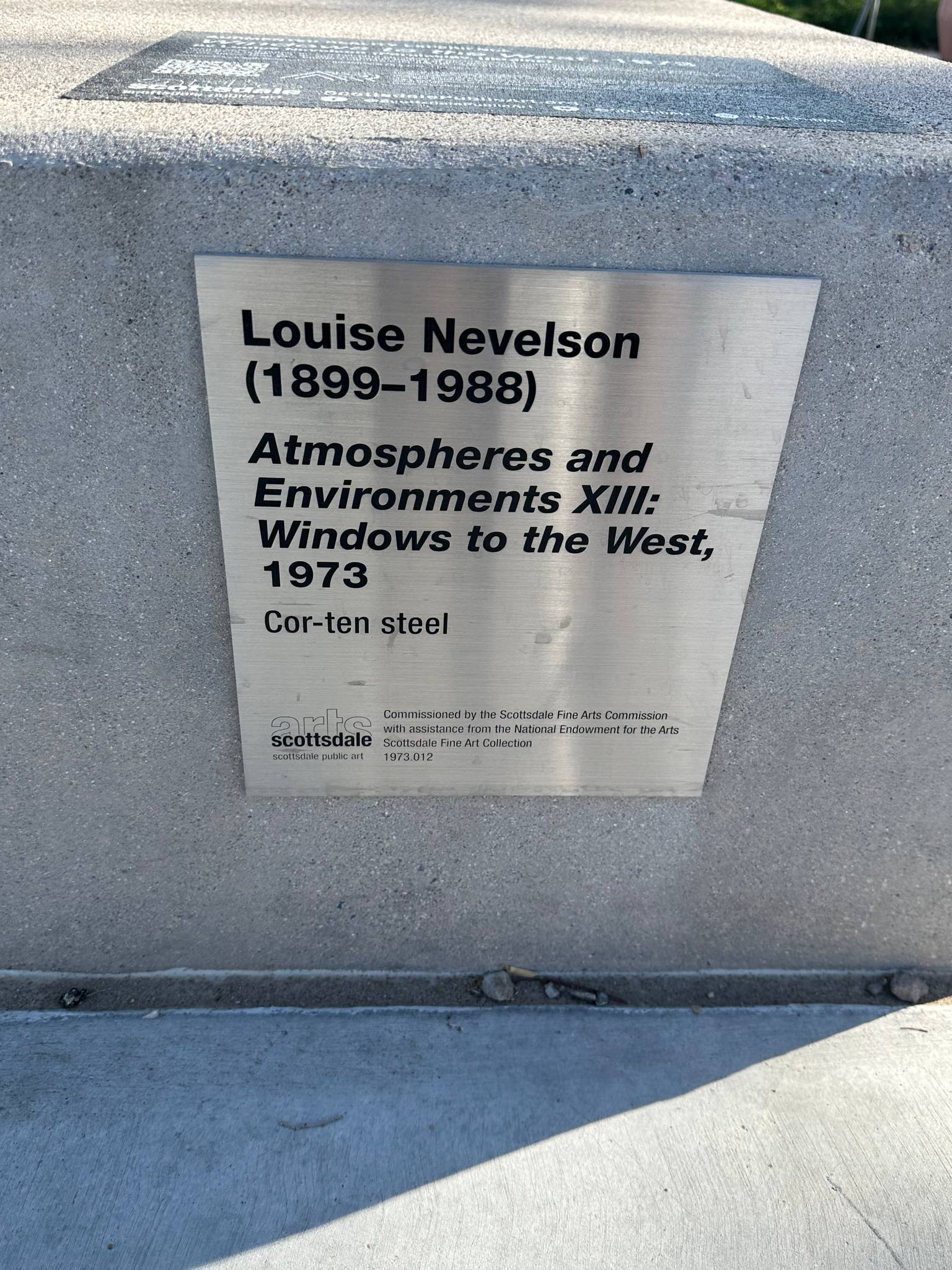 Louise Nevelson&mdash;Windows to the West