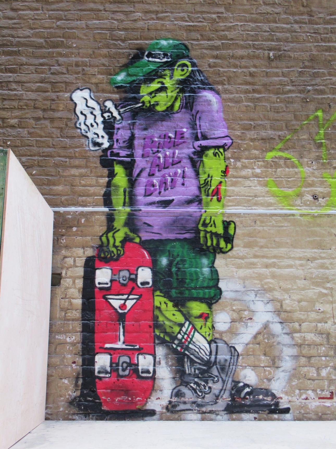Samor, Klaas Van der Linden, Zyker, Resto, la.kus, Kiewie, Quatch, Unknown - Ghent, Kazimir Art—Arsenaal Skatepark jam