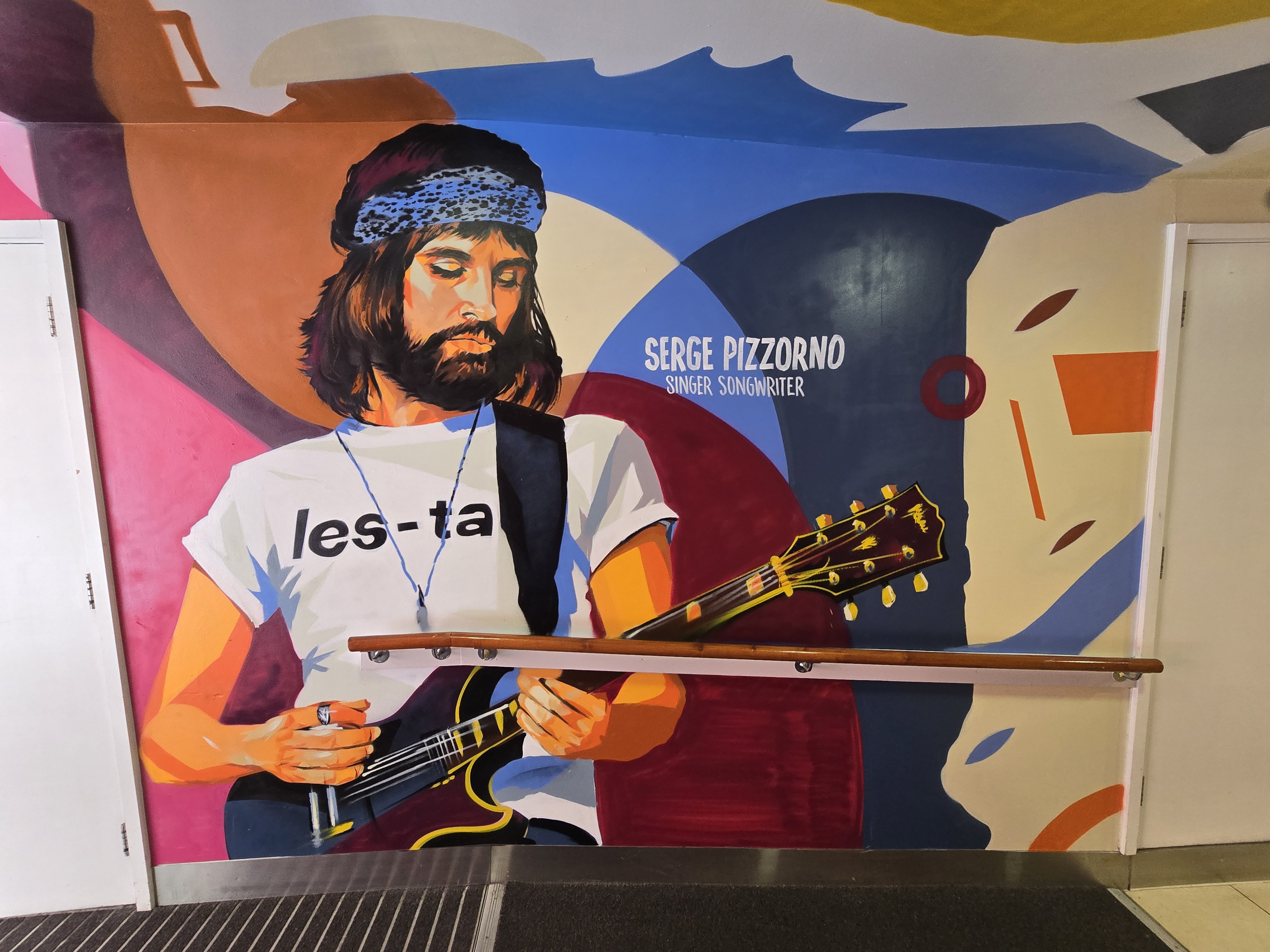 Highcross Rooftop Carpark Access Corridor Mural by Graffwerk
