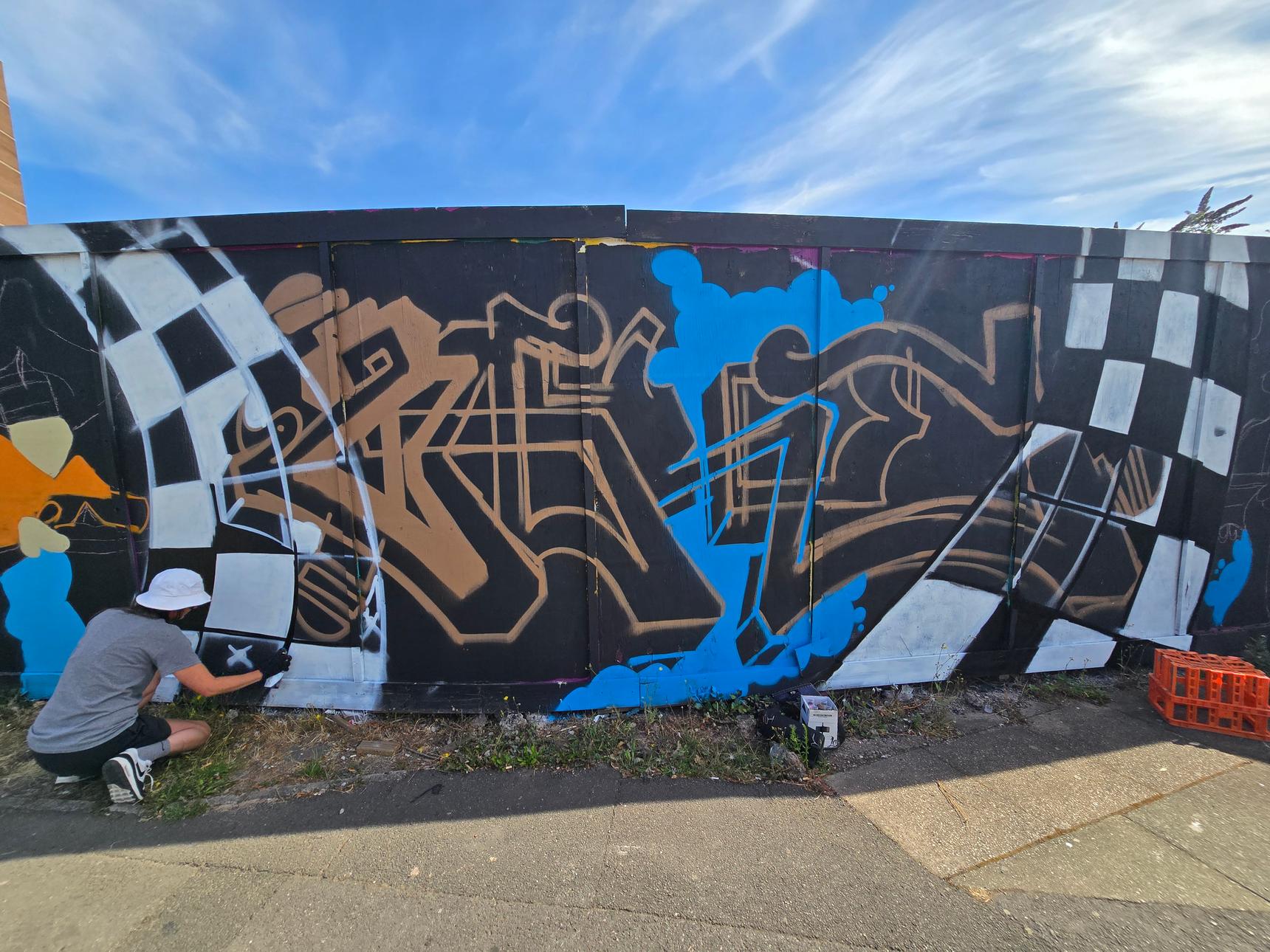 Sweetheart Streetart, Marko Antonio—Broadway to Brooklyn Ferry Express Tribute