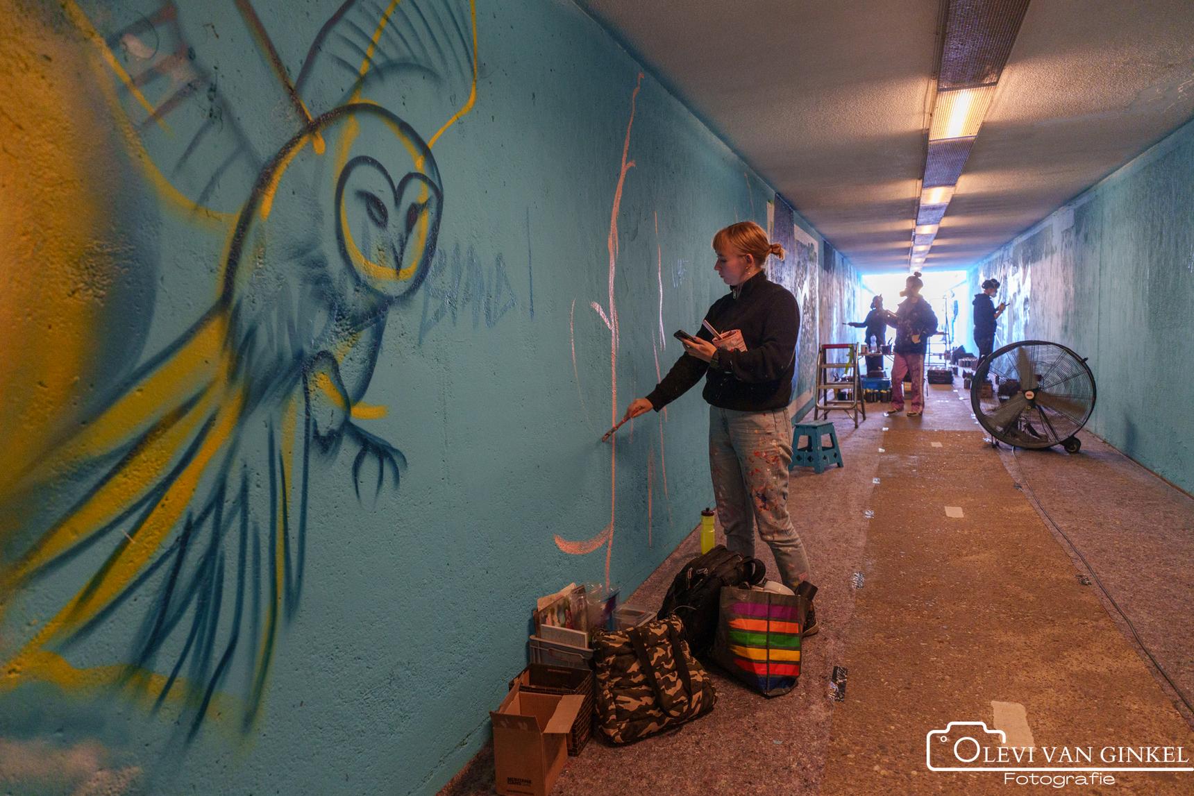 Zmaja, Marloes De Kiewit, Laxmi Manuela, Simian Switch, VAAF, Toscanabanana, Sokaris, Anouk Brand, Lucile Van Laecken, Rutger Termohlen, Sowet, Zark, Studio mutoni, Sasko, Kseniia Nel—Bospoorttunnel 'Wij eisen de nacht op'