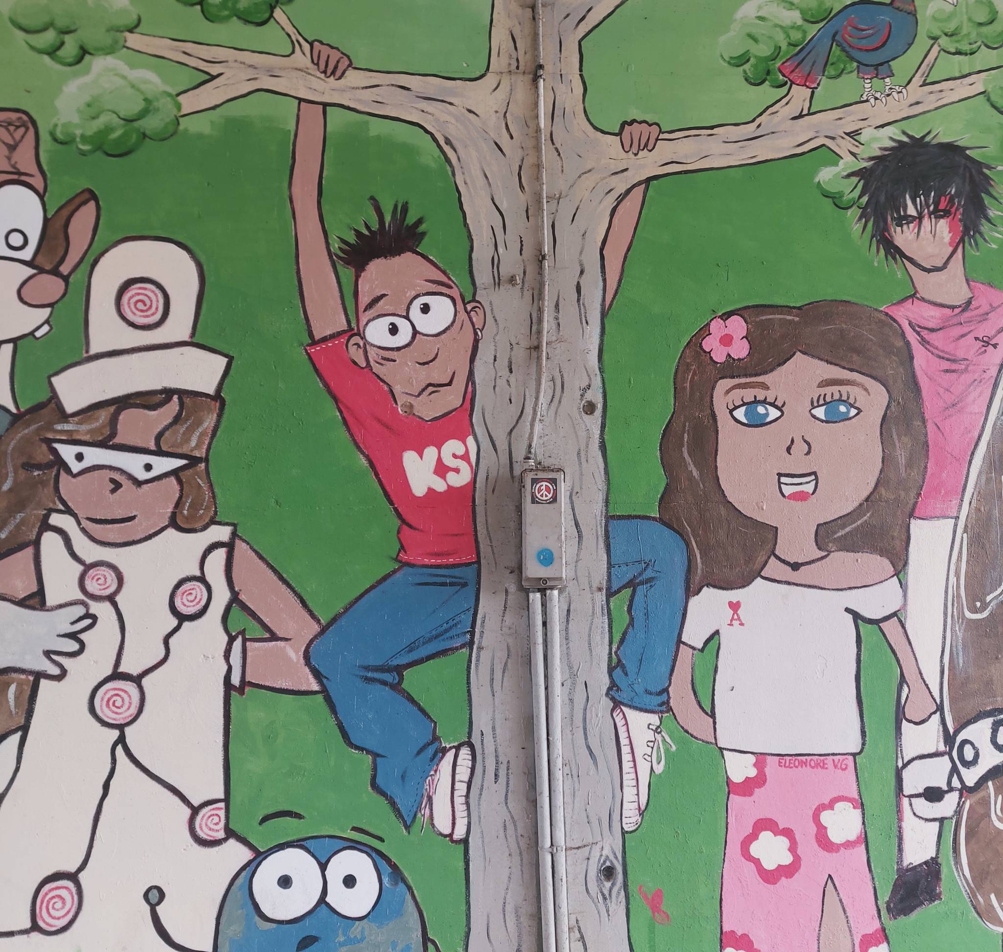 local schoolkids&mdash;KSD streetart