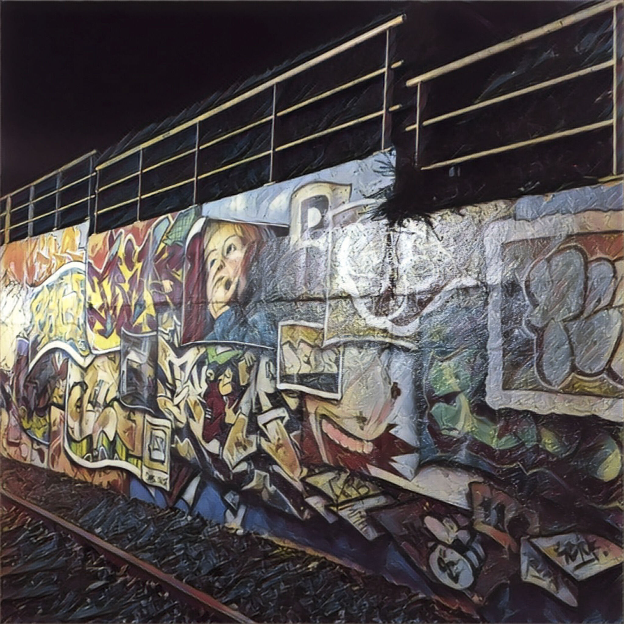 Gaetan Tarantino&mdash;Fresque Station De Wand